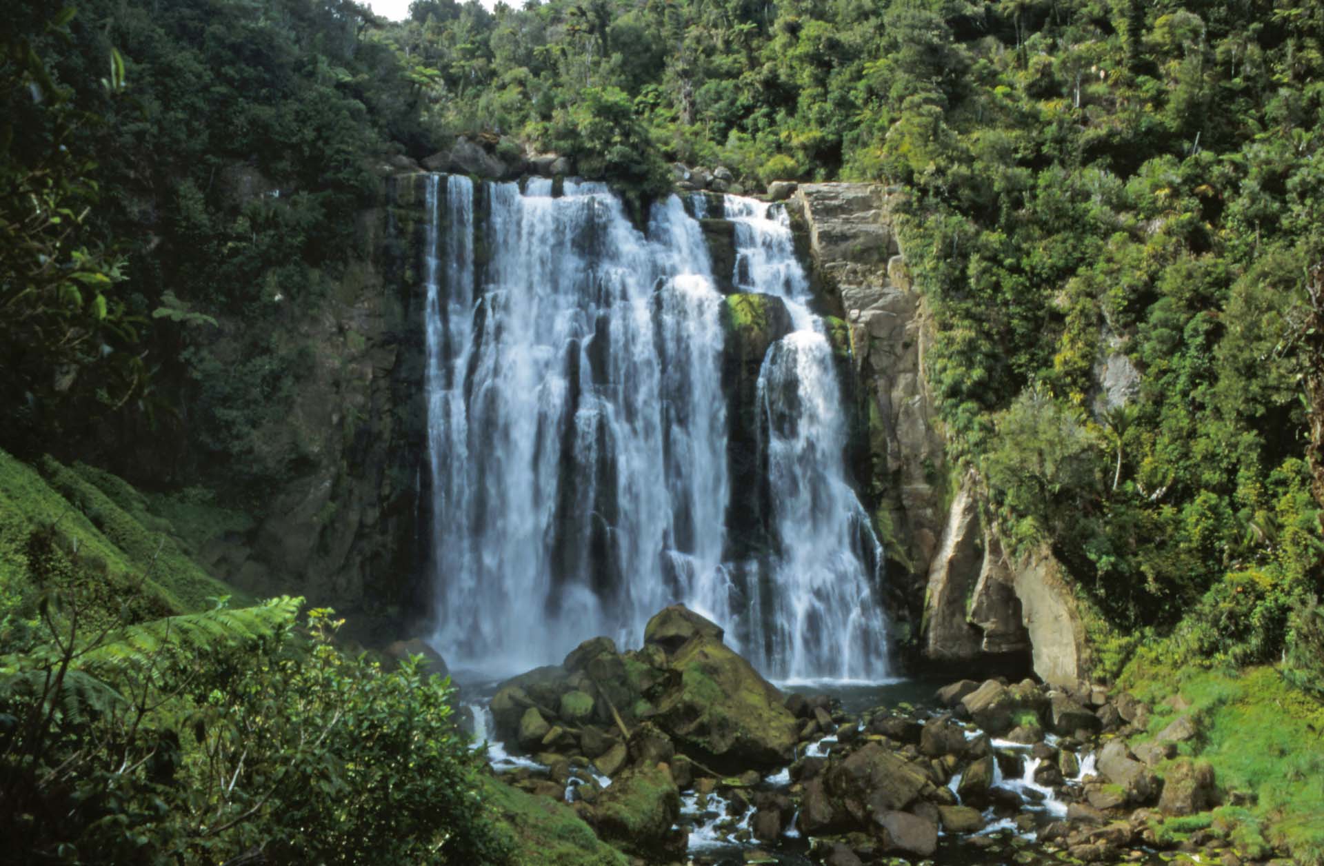 Die Marokopa Falls, Nordinsel NZ