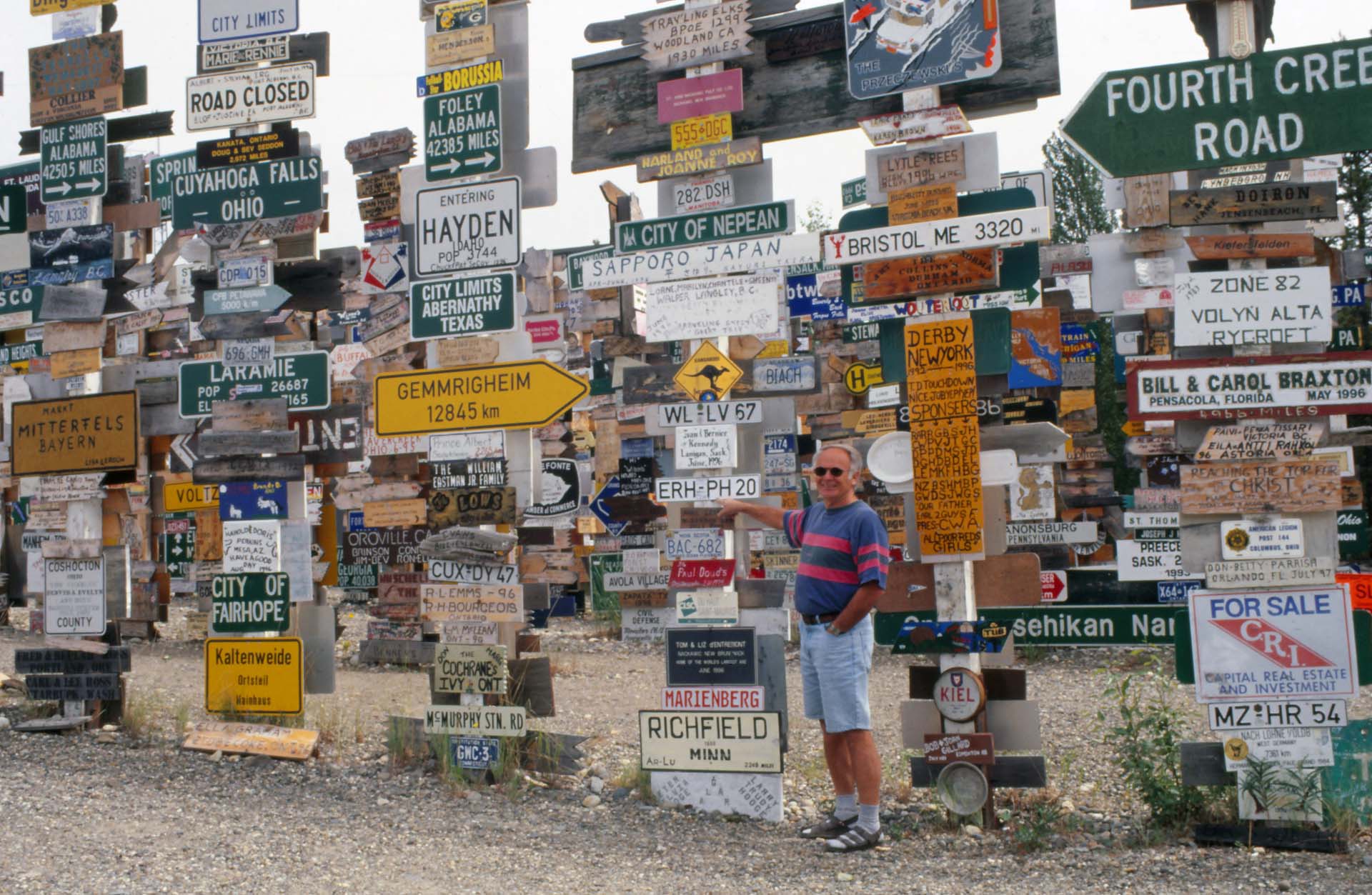 Watson Lake, Yukon Territorium - der berühmten Sign Post Forest