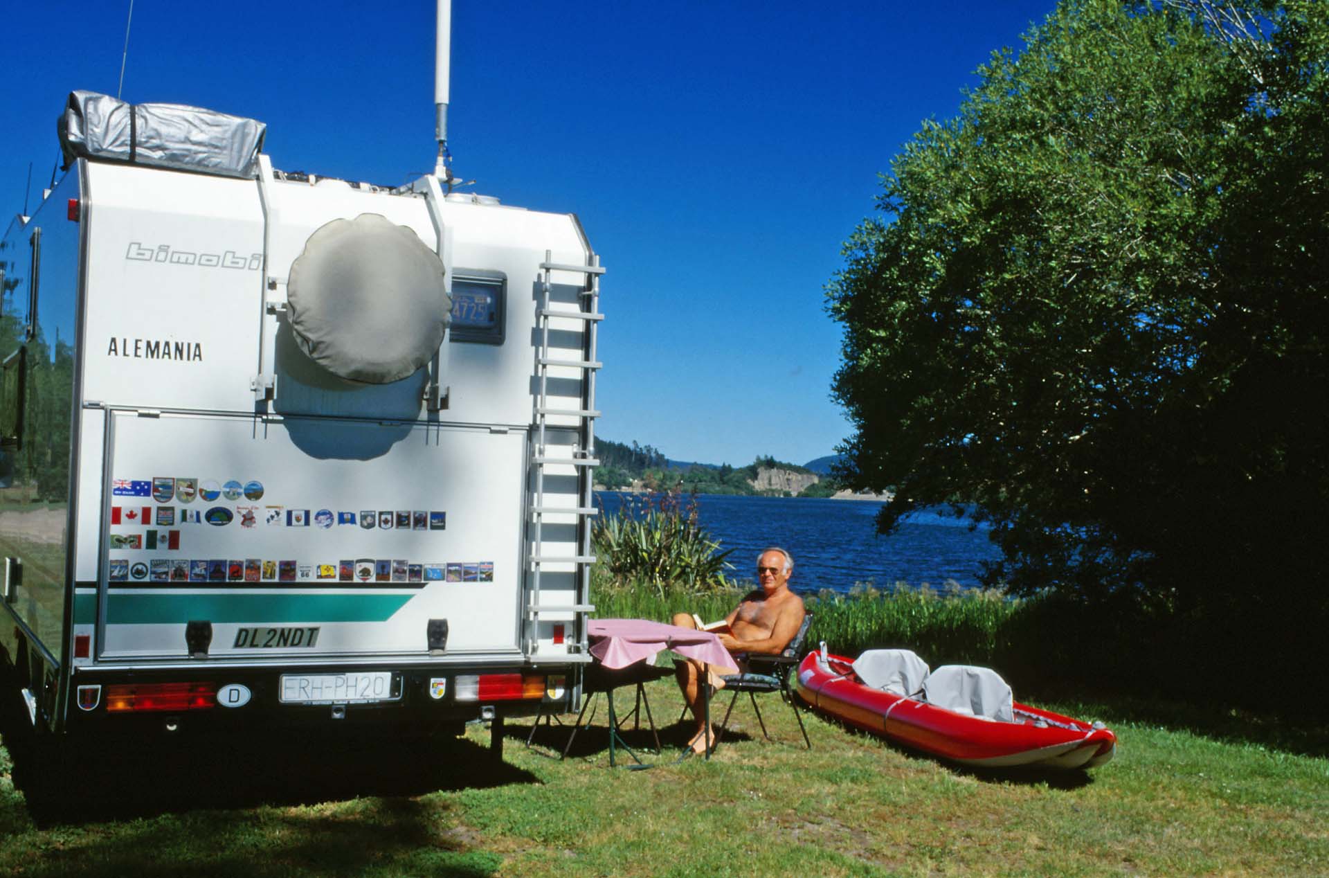Camping am Lake Ohakuri, Nordinsel Neuseeland