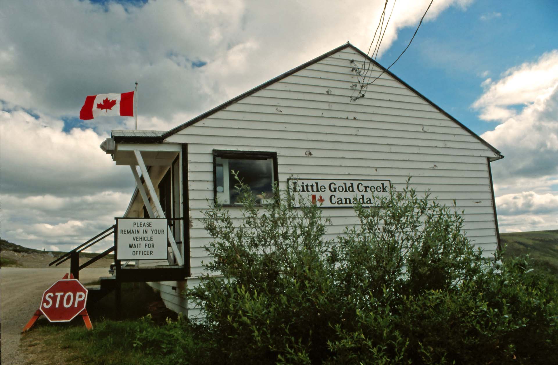 Am Taylor Highway - Die Grenze nach Kanada