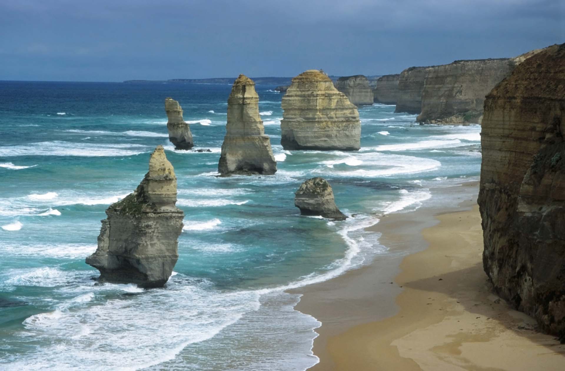 An der Great Ocean Road. Die zwölf Apostel, Vic.