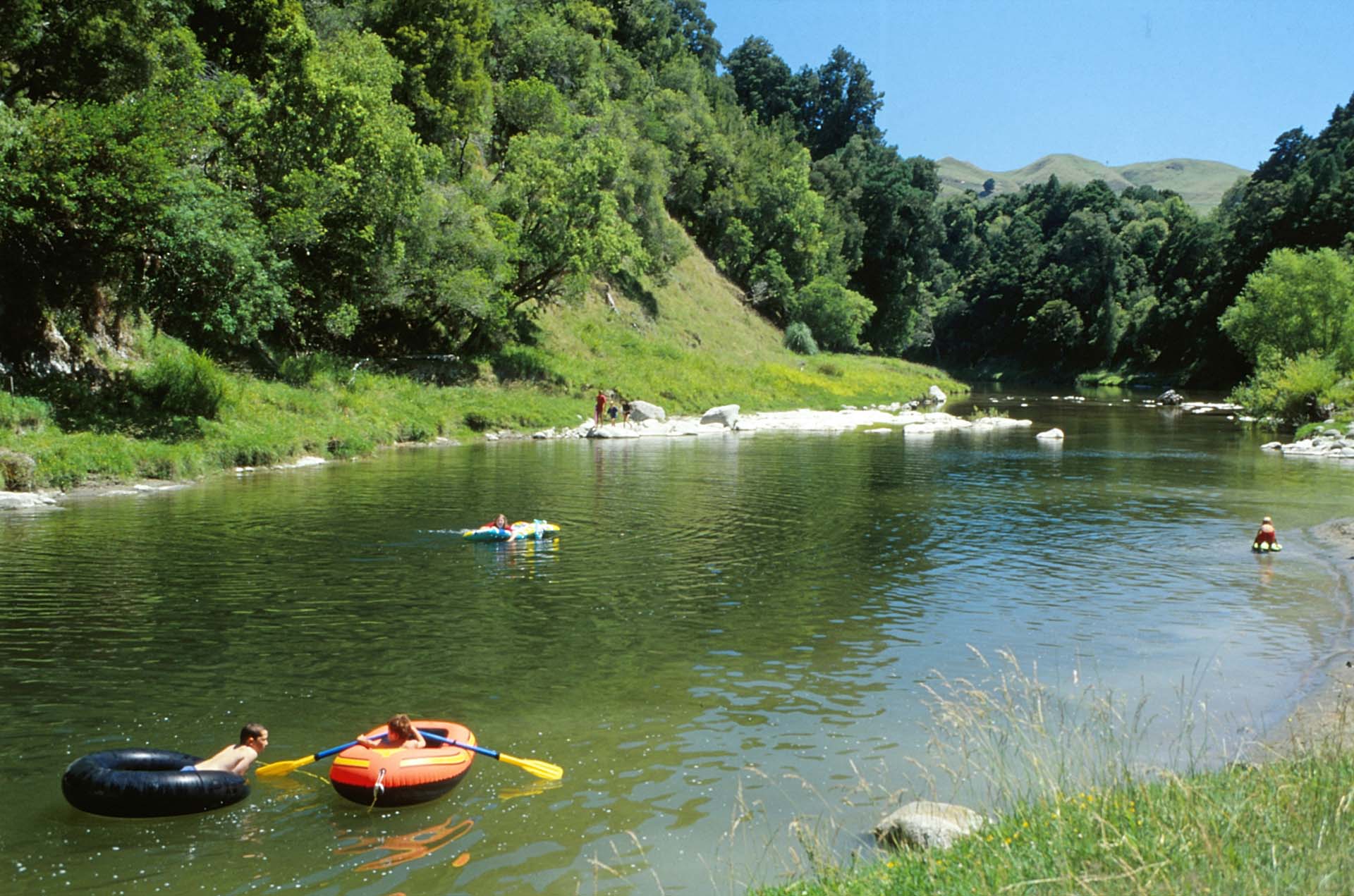 Flussbad im Donneraille Park, Nordinsel NZ