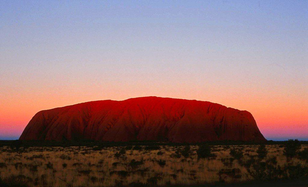 Ayers Rock - Uluru - im Sonnenuntergang