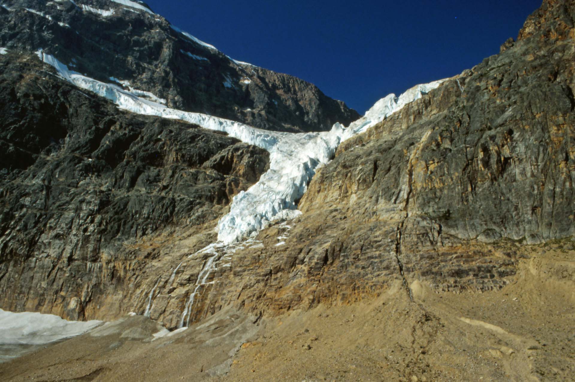 Der Angel Gletscher am Icefield Parkway, Alberta