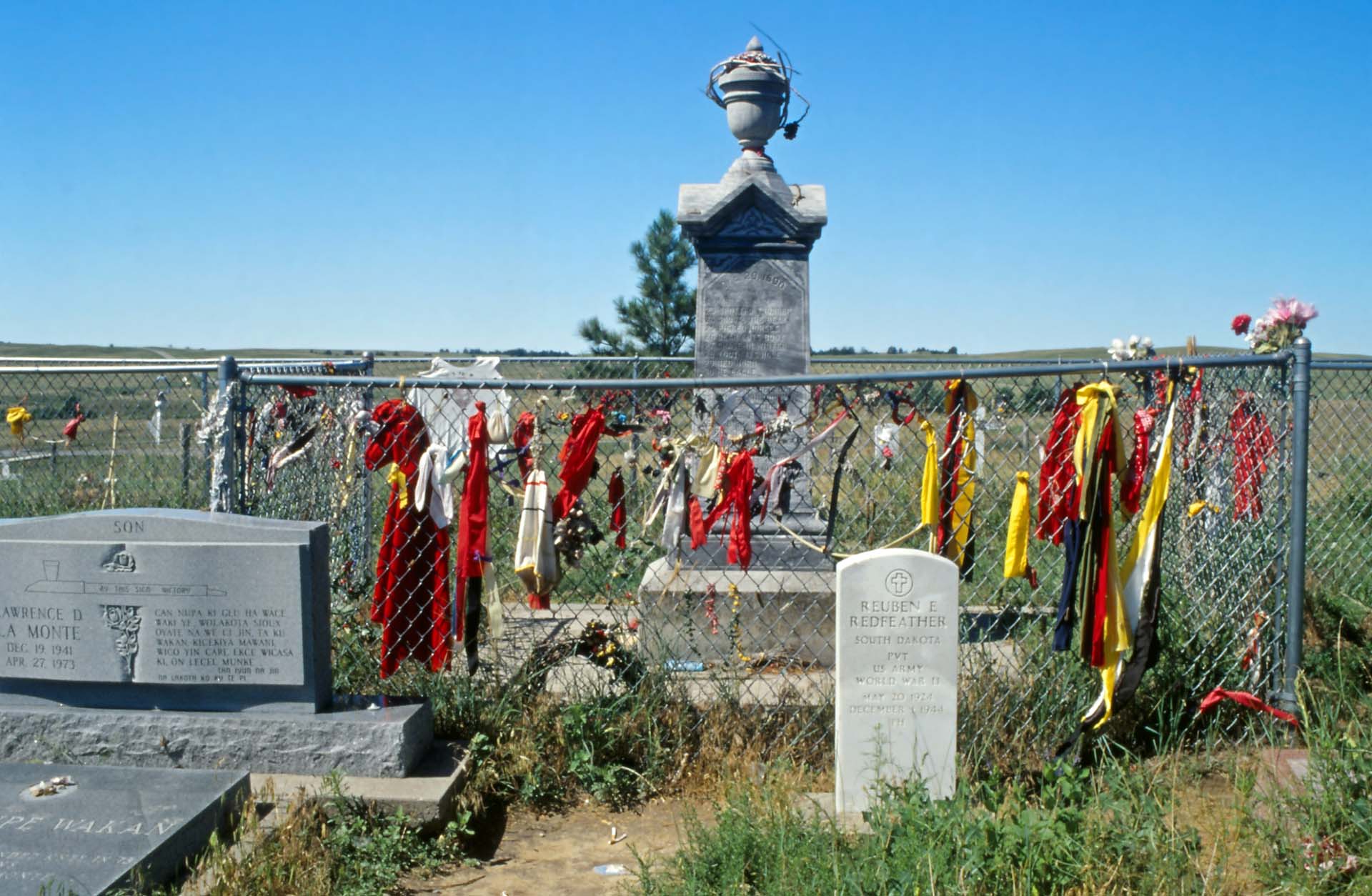 South Dakota - Mahnmal und Friedhof am Wounded Knee, Pine Ridge Reservat