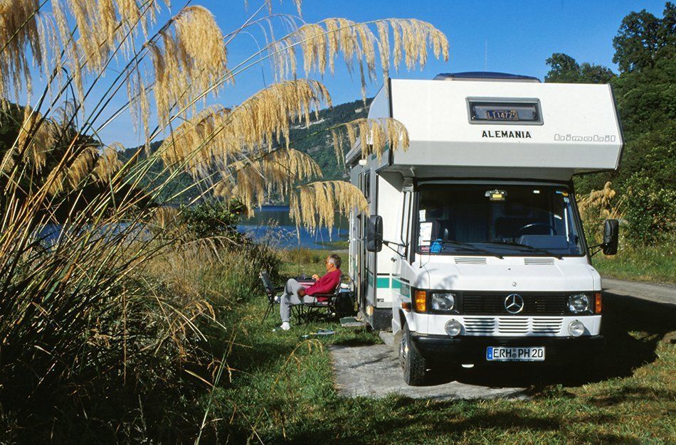 Die Rosies Bay am Lake Waikaremoana, im Urewera Nationalpark  Nordinsel Neuseeland Die Rosies Bay am Lake Waikaremoana, im Urewera Nationalpark  Nordinsel Neuseeland