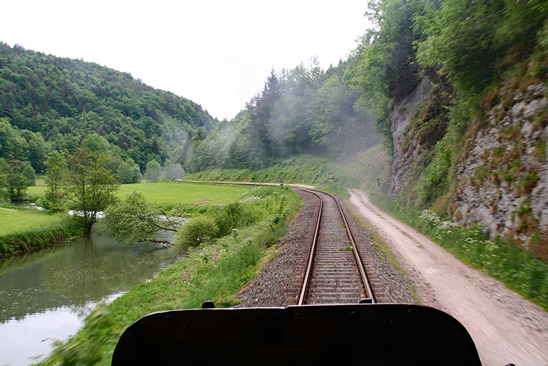Ausblick von der Museumsbahn