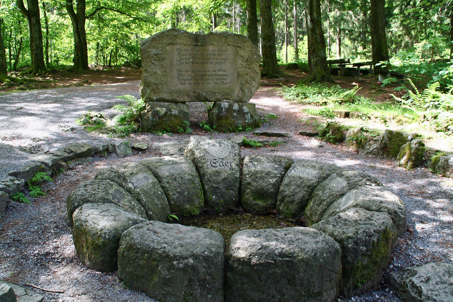 Die Egerquelle im Fichtelgebirge