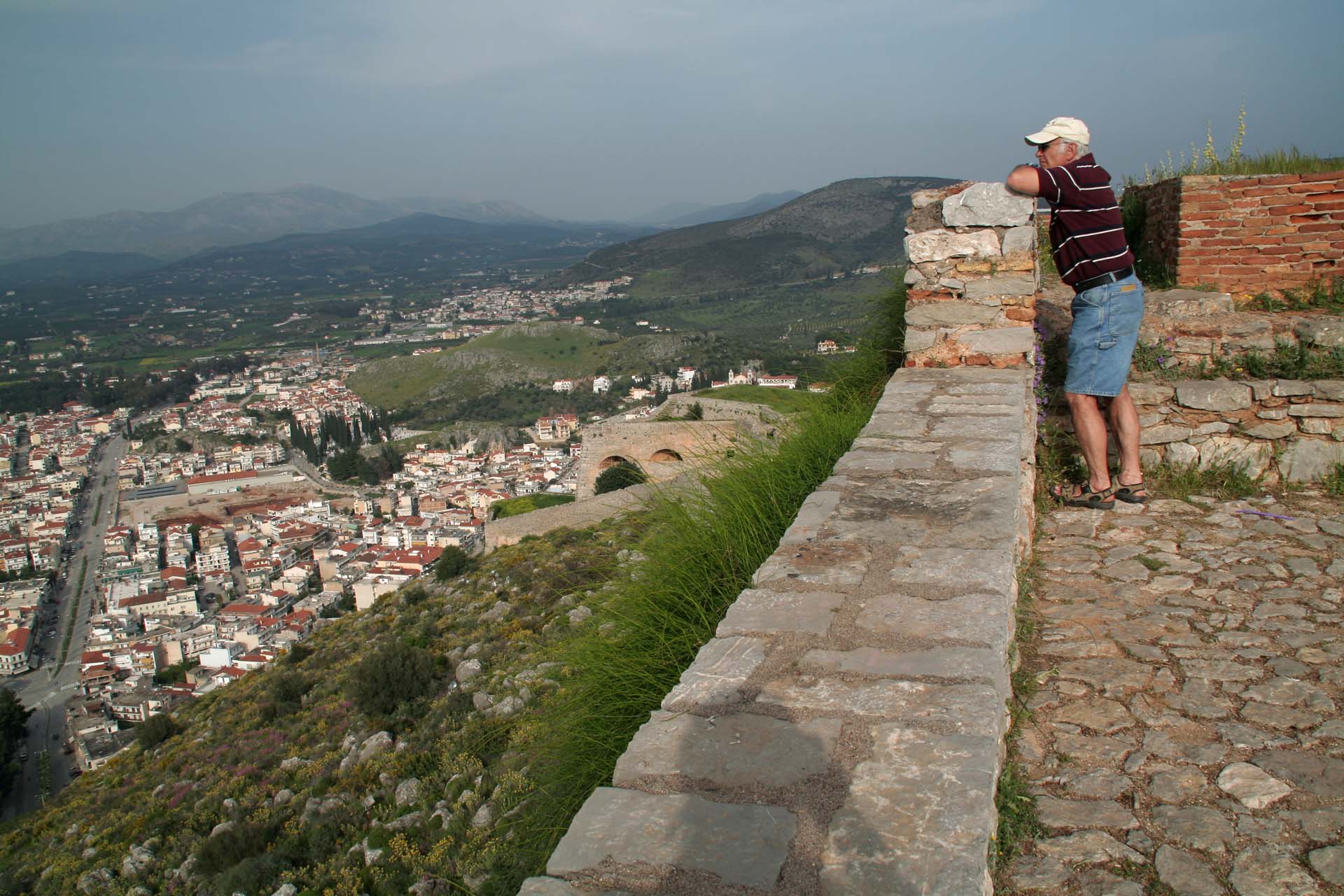 Abendlicher Blick von der Festung auf Nafplio
