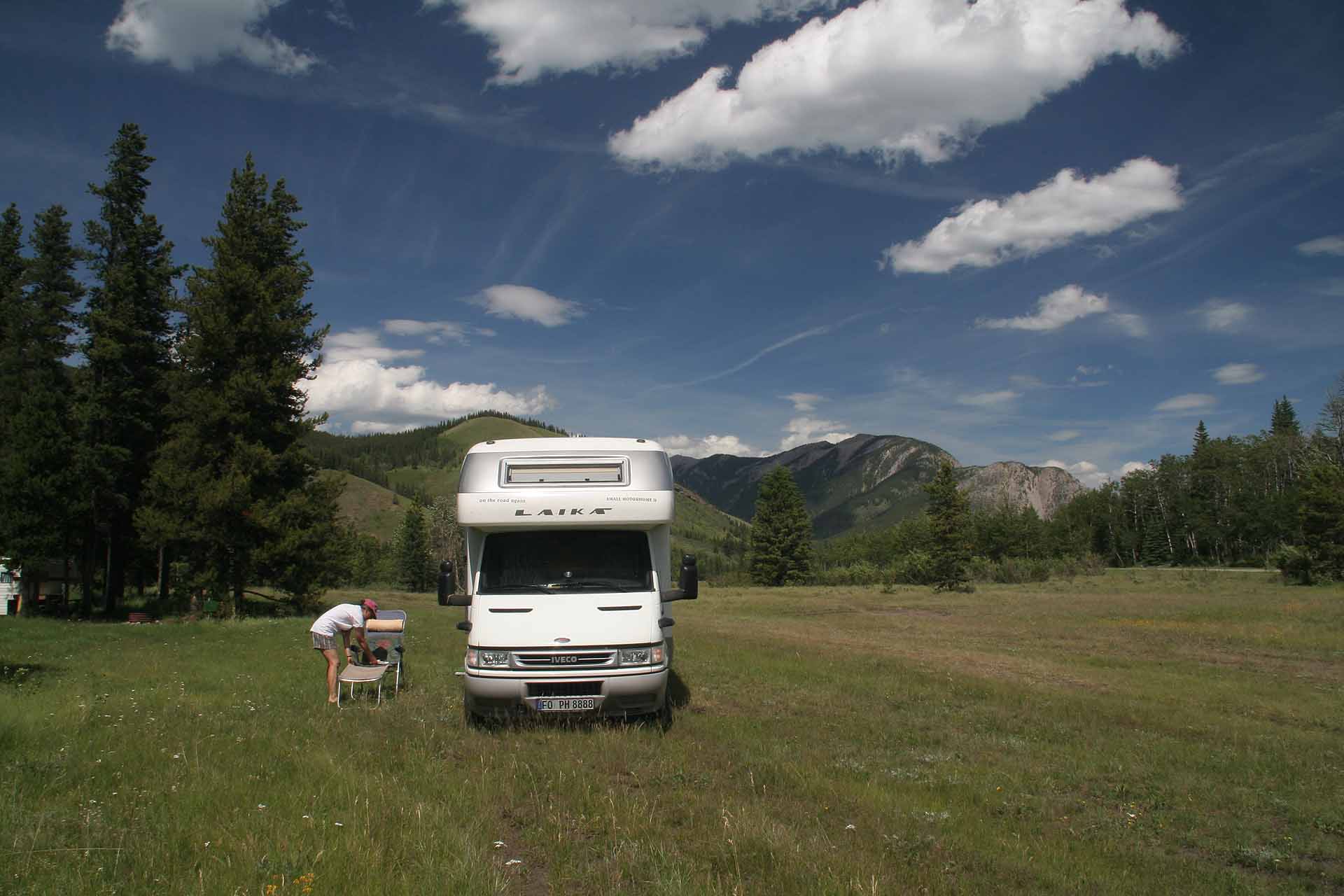 Alberta - Campingidylle an der Forestry Trunk Road