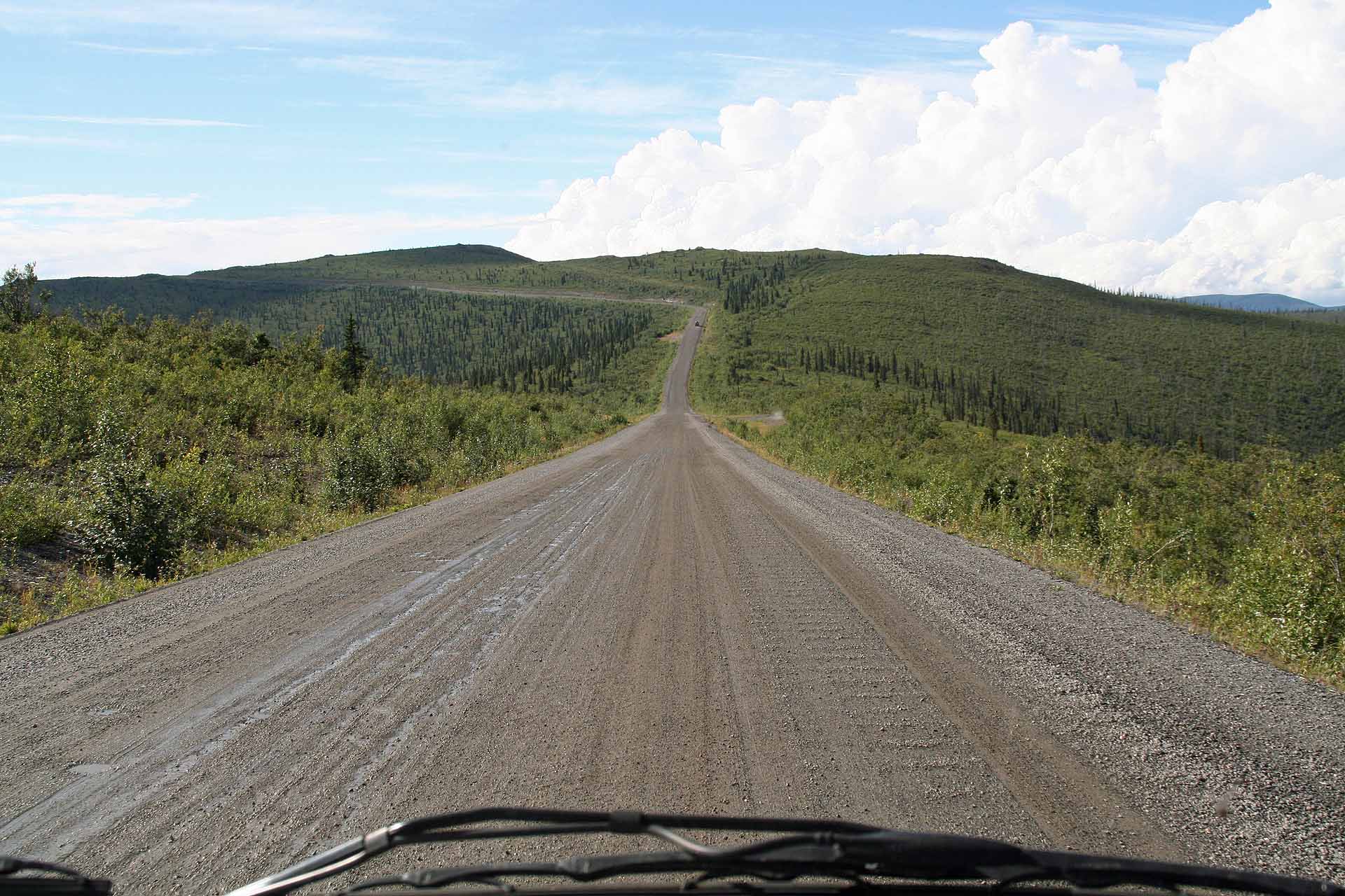 Der Top of the World Highway - Unendliche Weite, ruppige Gravelroad