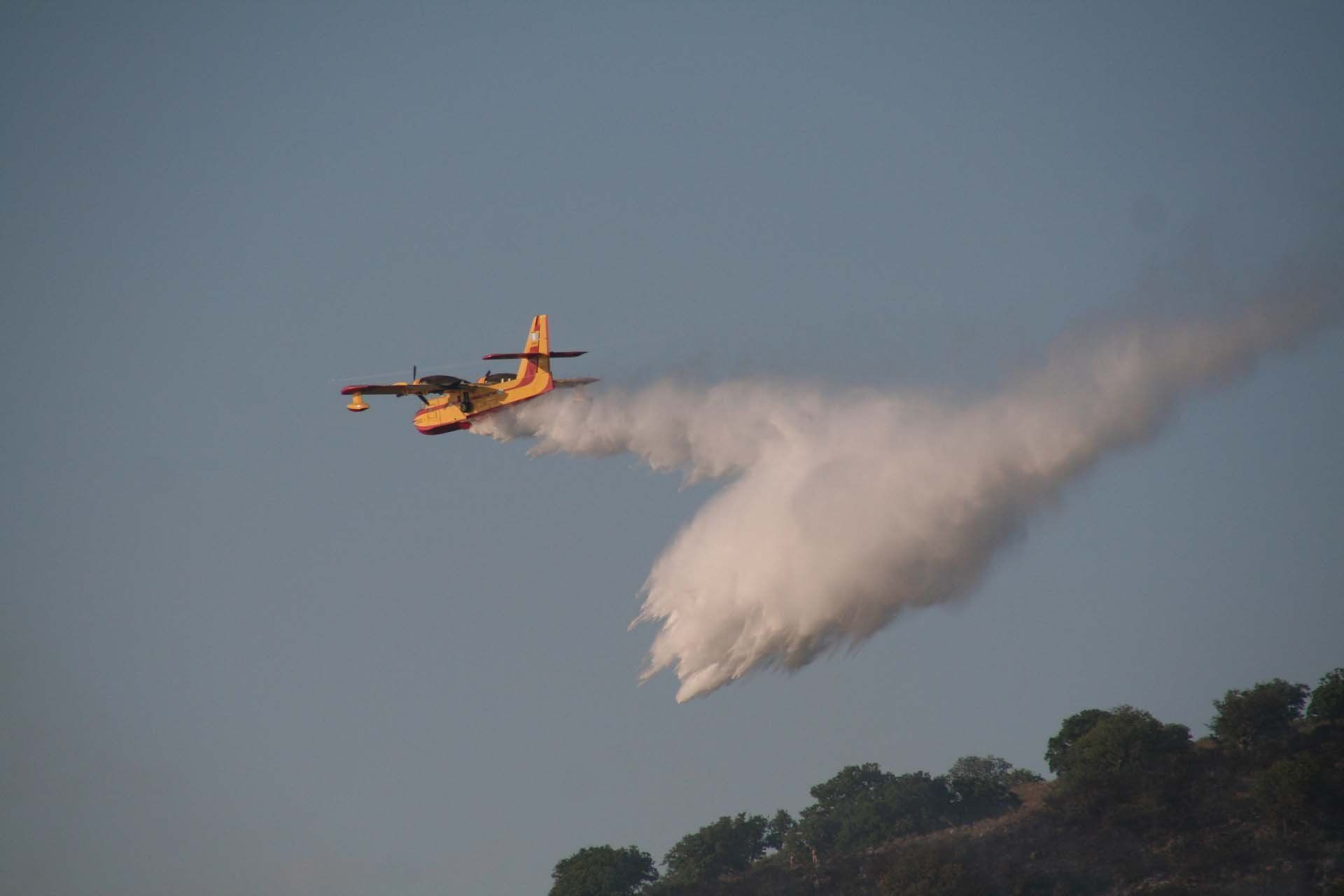 Kalogria - Erst Flugzeuge konnten den Brand löschen