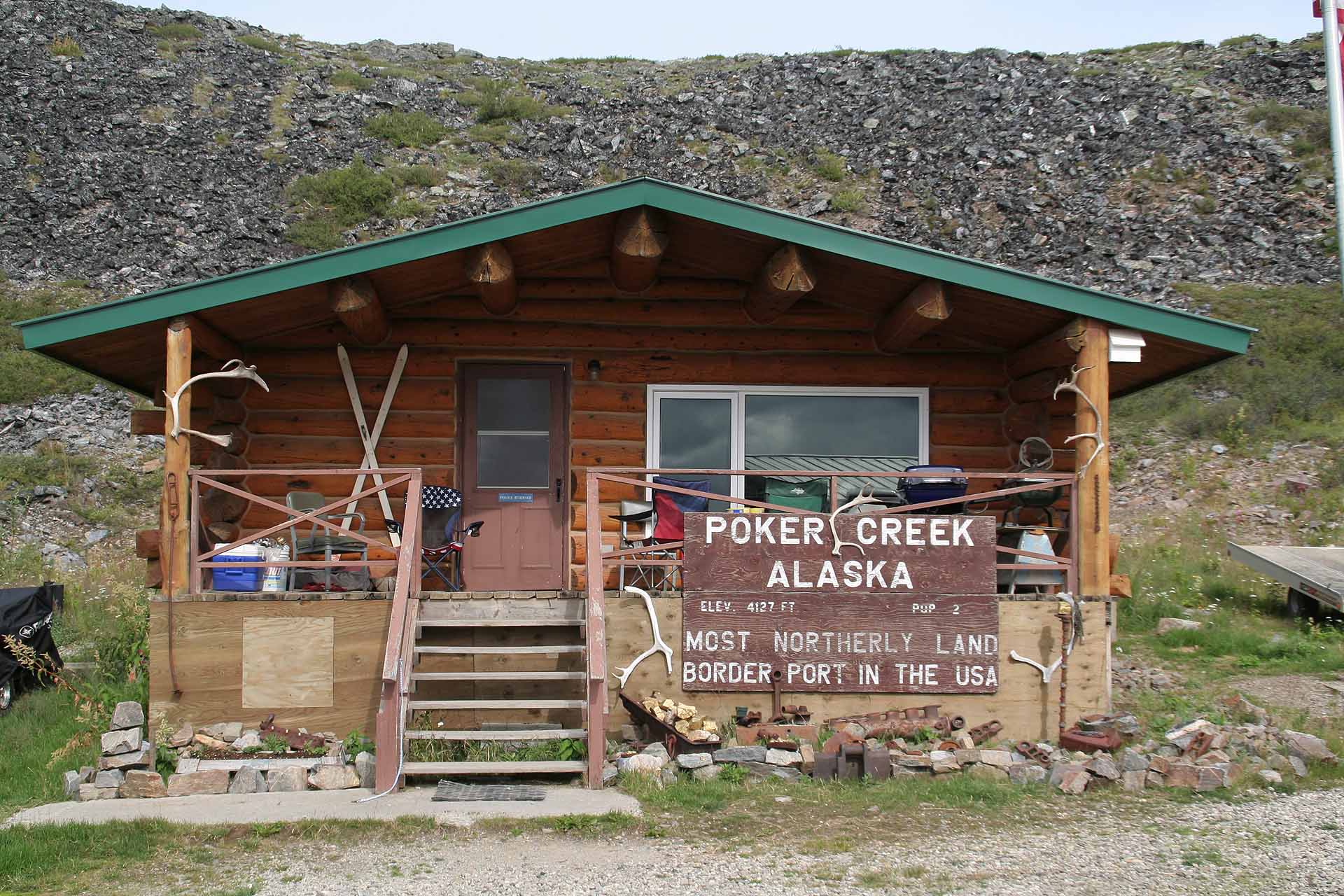 Poker Creek, Alaska - Die nördlichste Landgrenze der USA