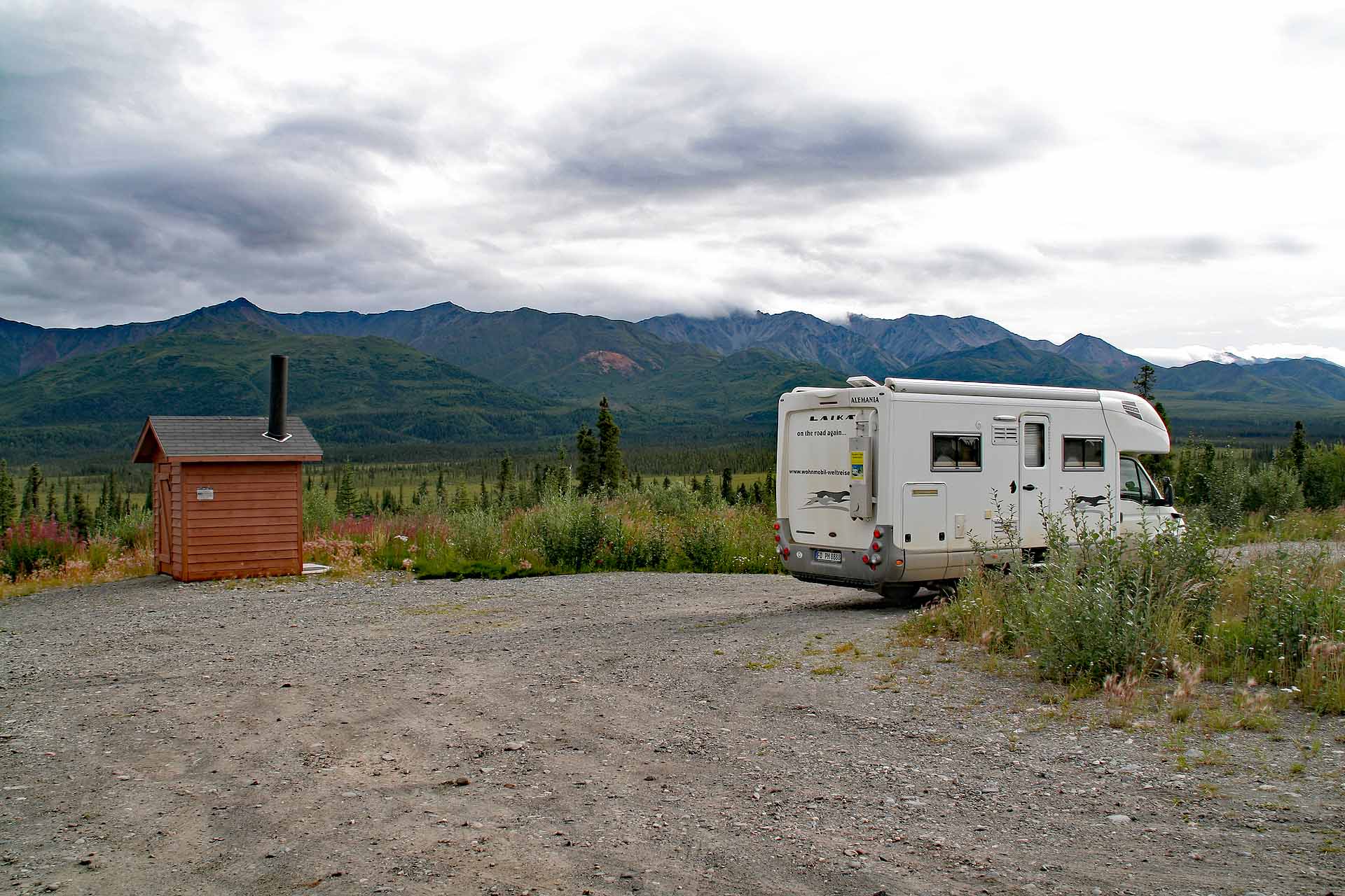 Campingstelle im im Wrangell St. Elias Nationalpark, Alaska