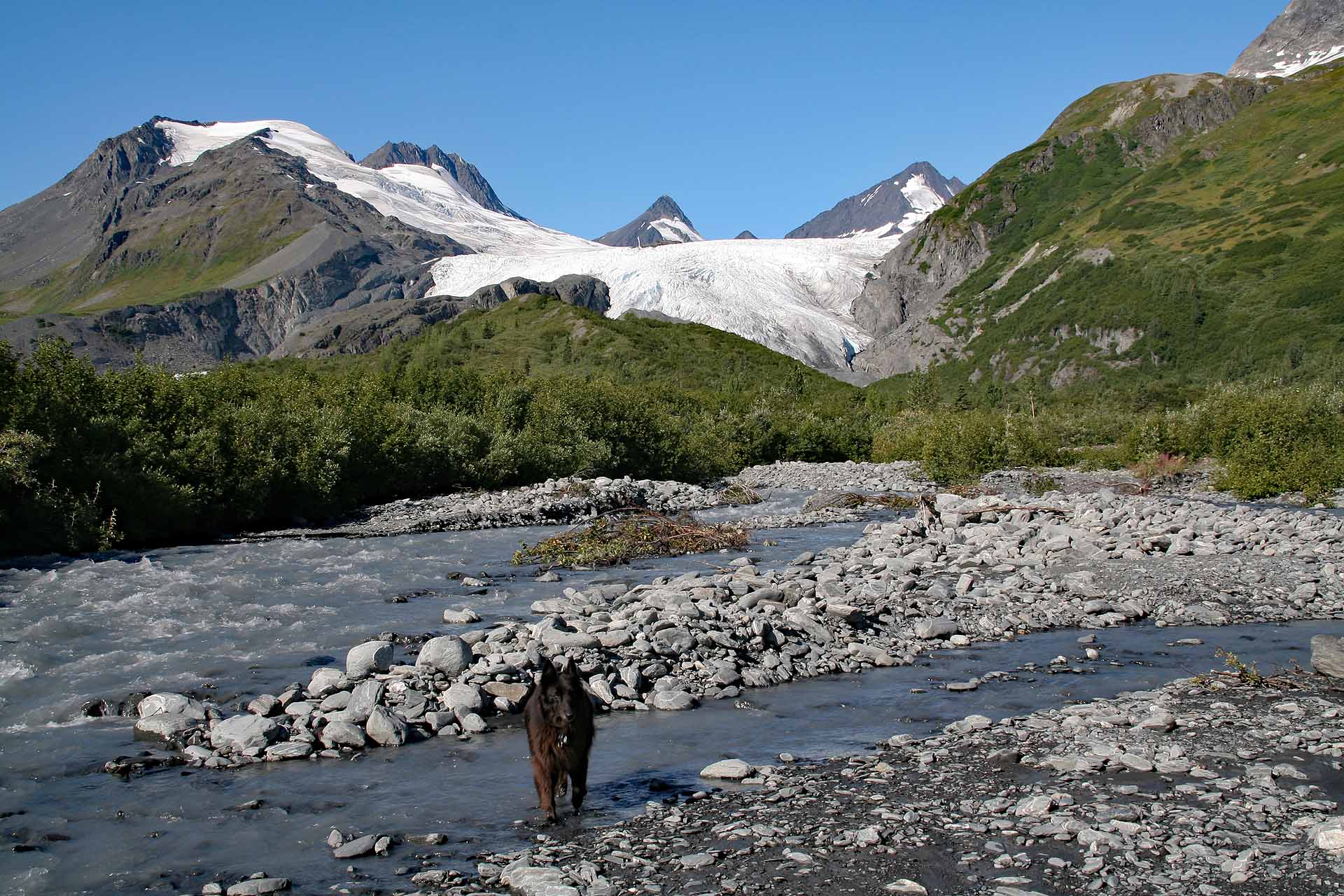 Am Worthington Gleschter, Alaska