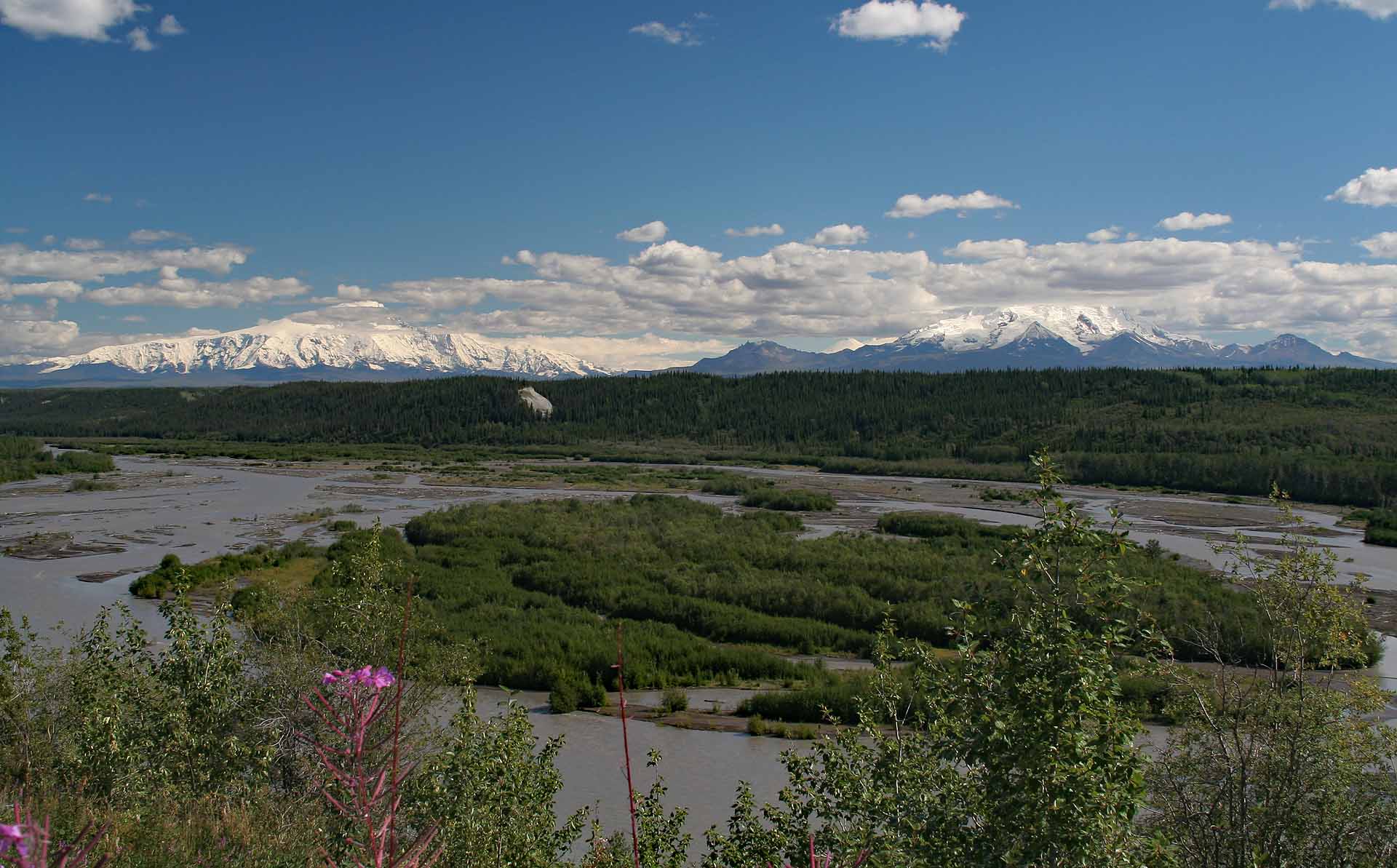 Panorama am Richardson Highway, Alaska