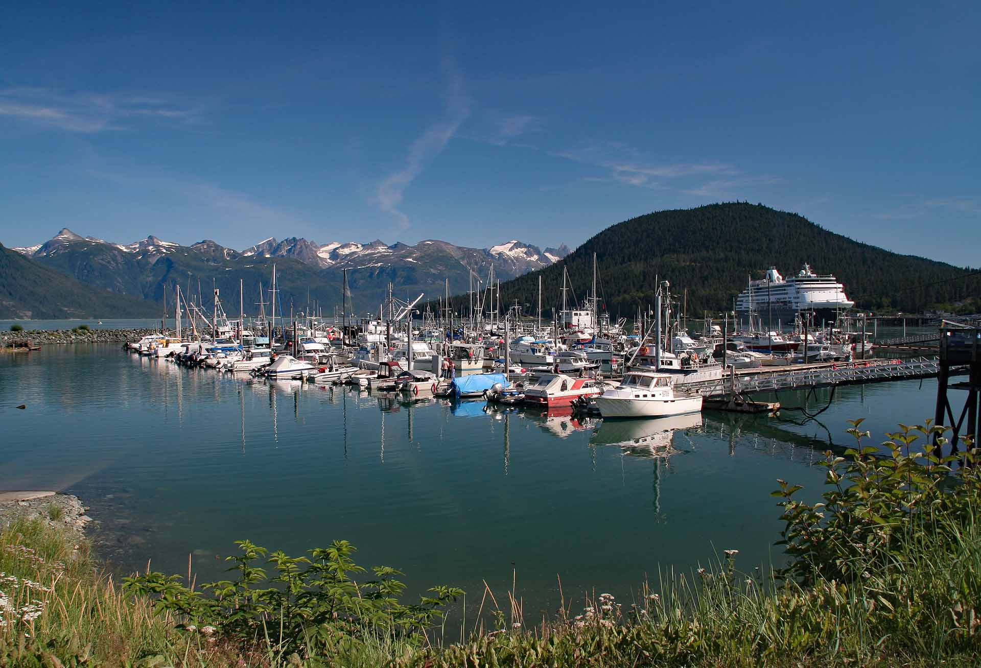 Der Hafen von Haines, Alaska