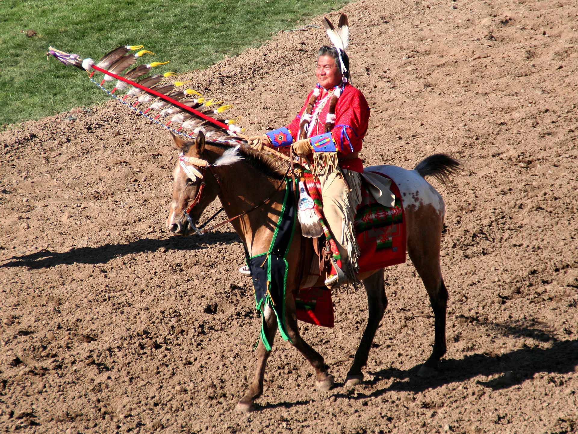Rodeo in Pendleton, Oregon - Auch die Stämme des Nordostens nehen am Rodeo teil