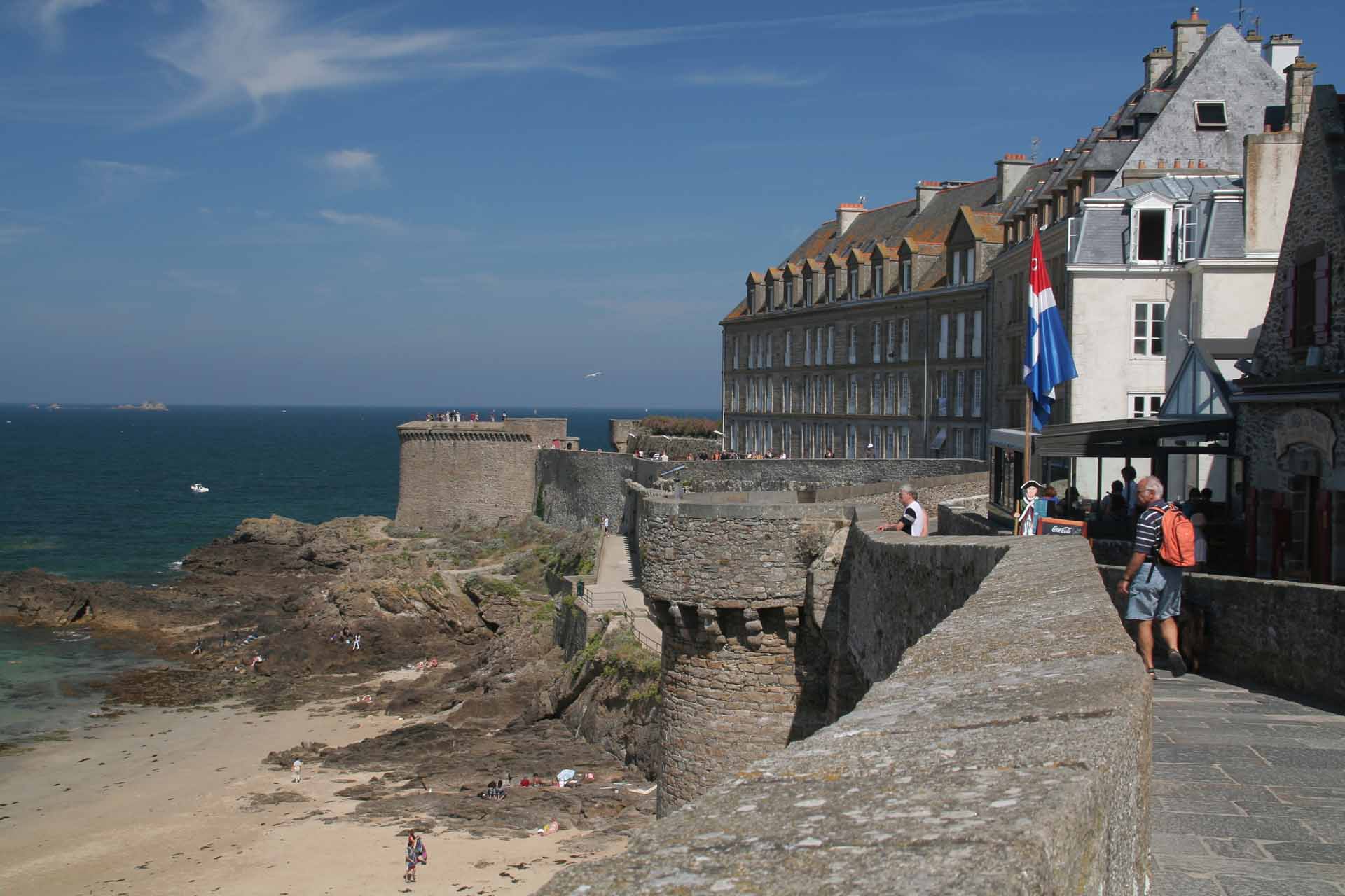 Saint Malo, Rundgang auf der Stadtmauer