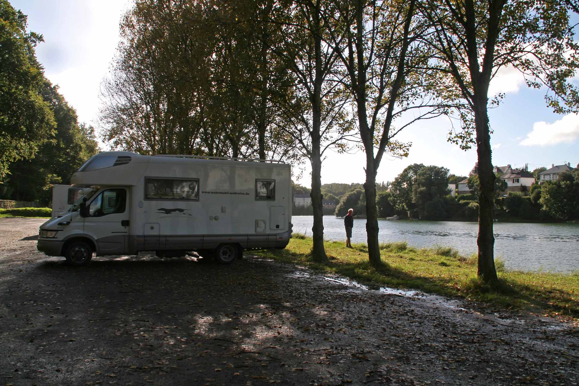 Bretagne, der Stellplatz von Tréguier