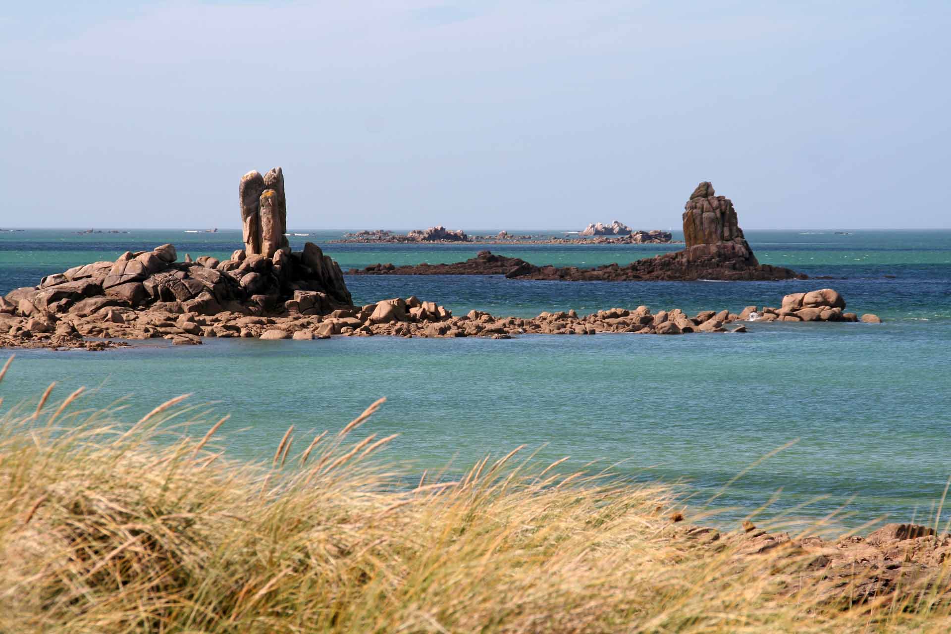 Der Strand bei Kéremmer bei Flut