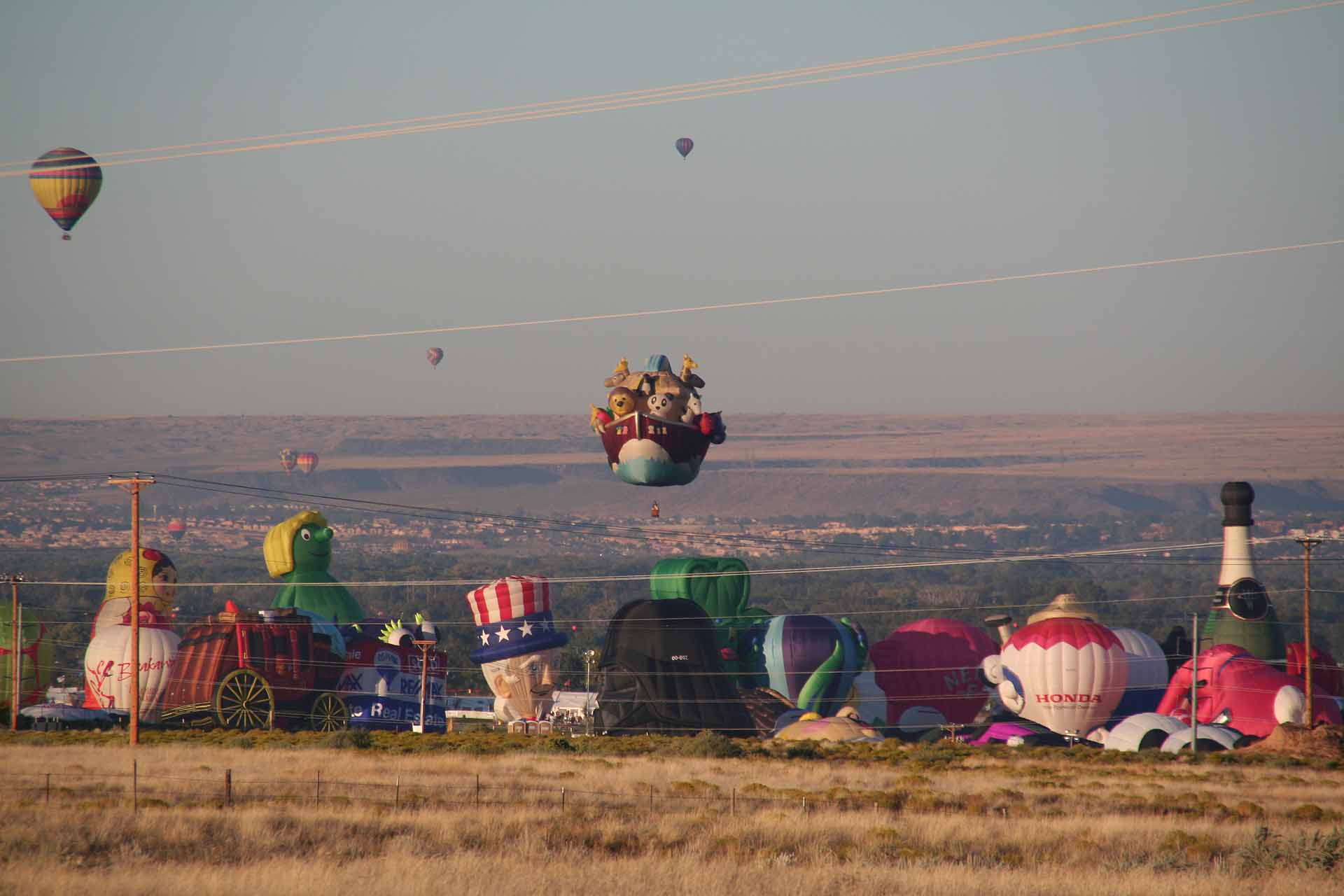 New Mexico, Albuquerque - Auftakt zur Balloon Fiesta