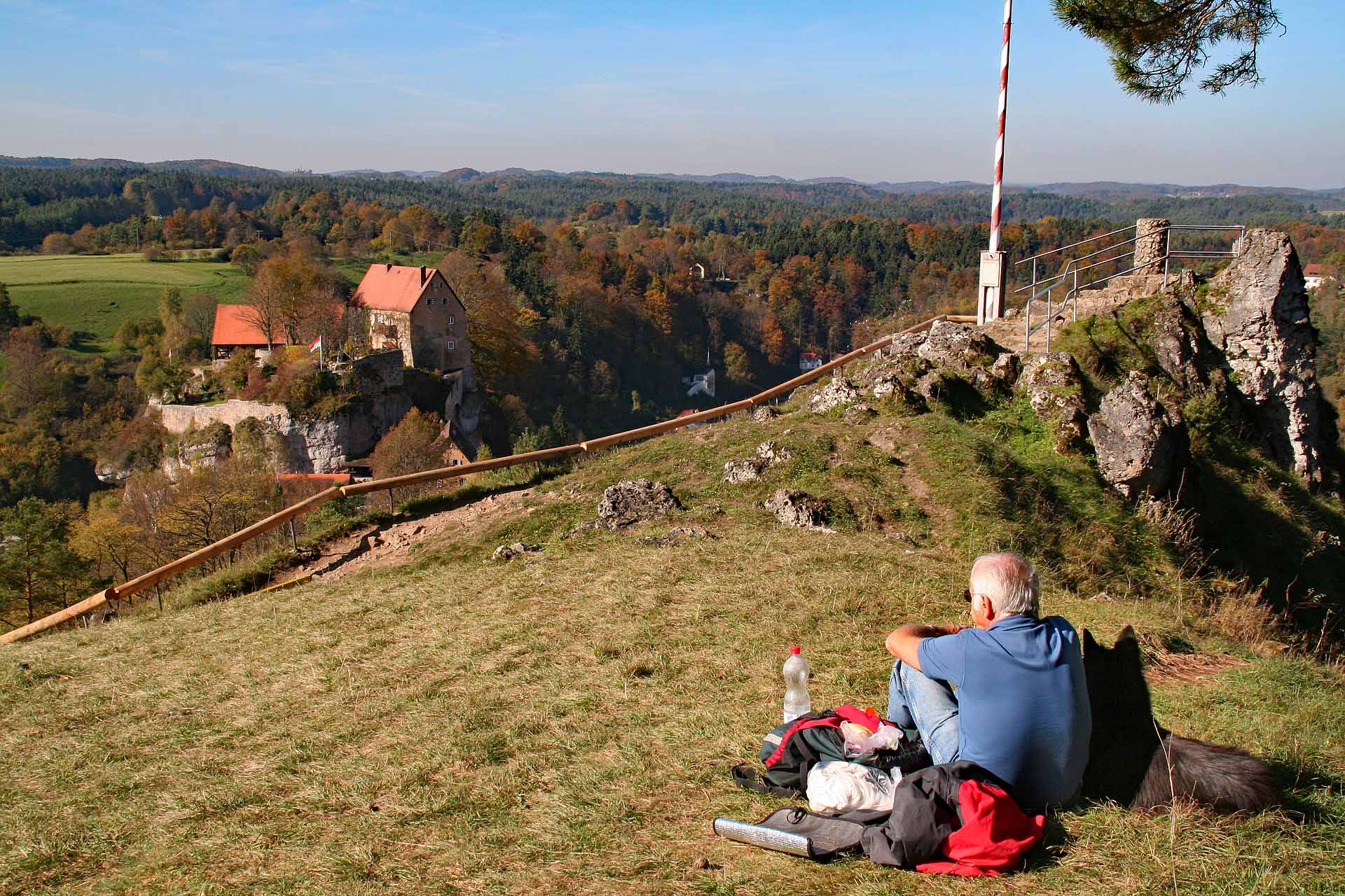 Blick auf Burg Pottenstein