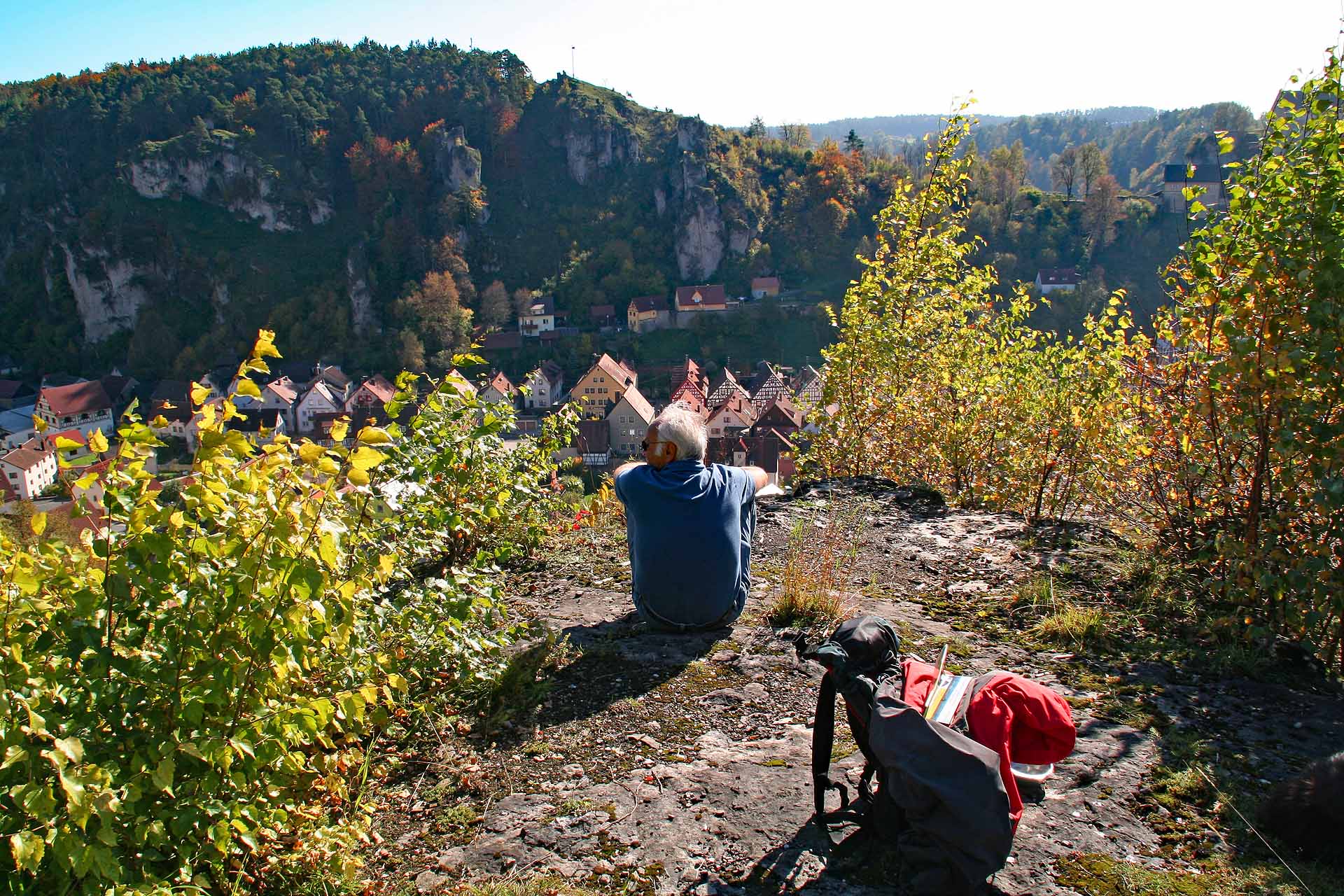 Blick auf Pottenstein