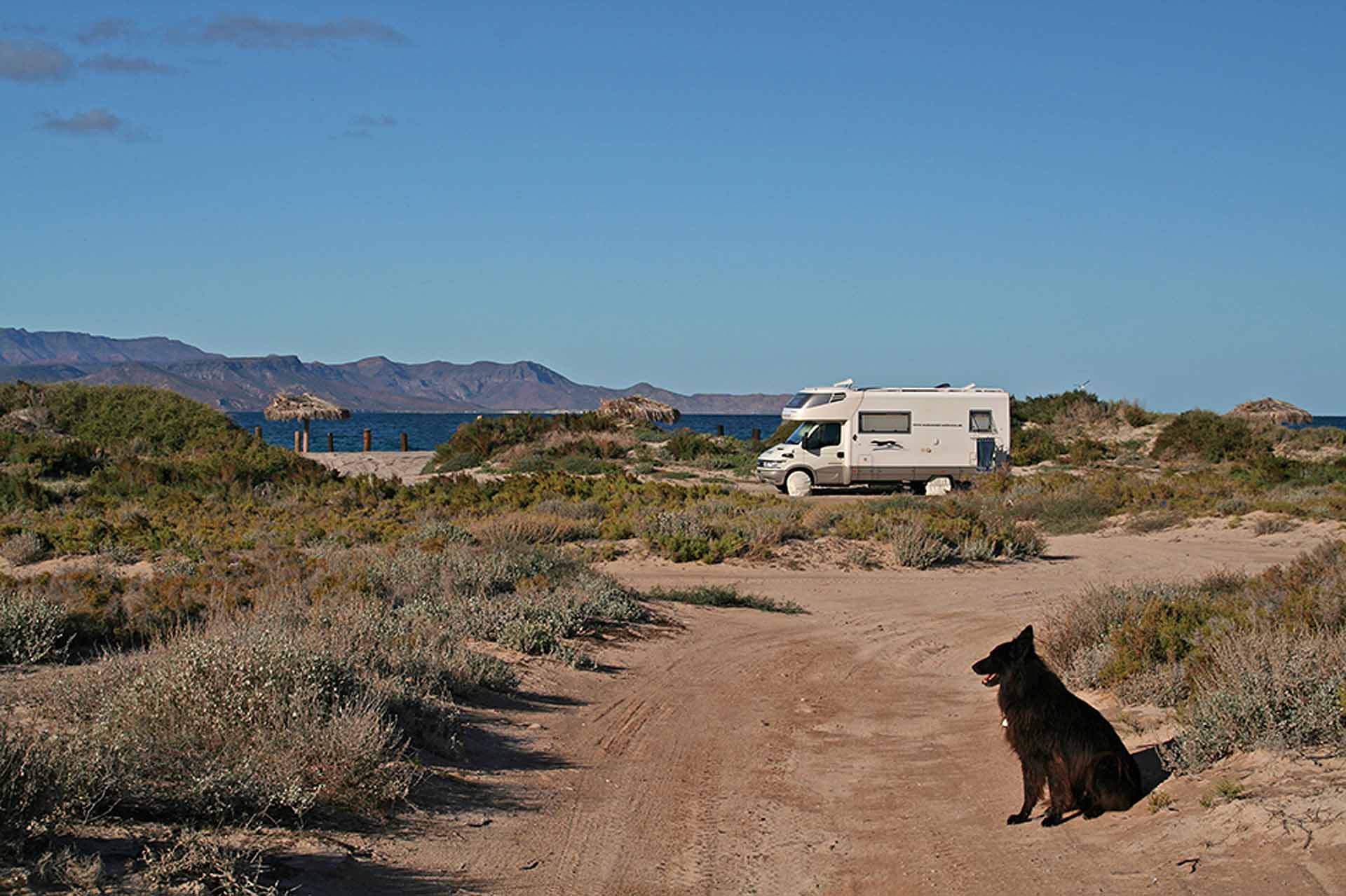 Baja California, Mexiko - Camping am Playa el Tecolote