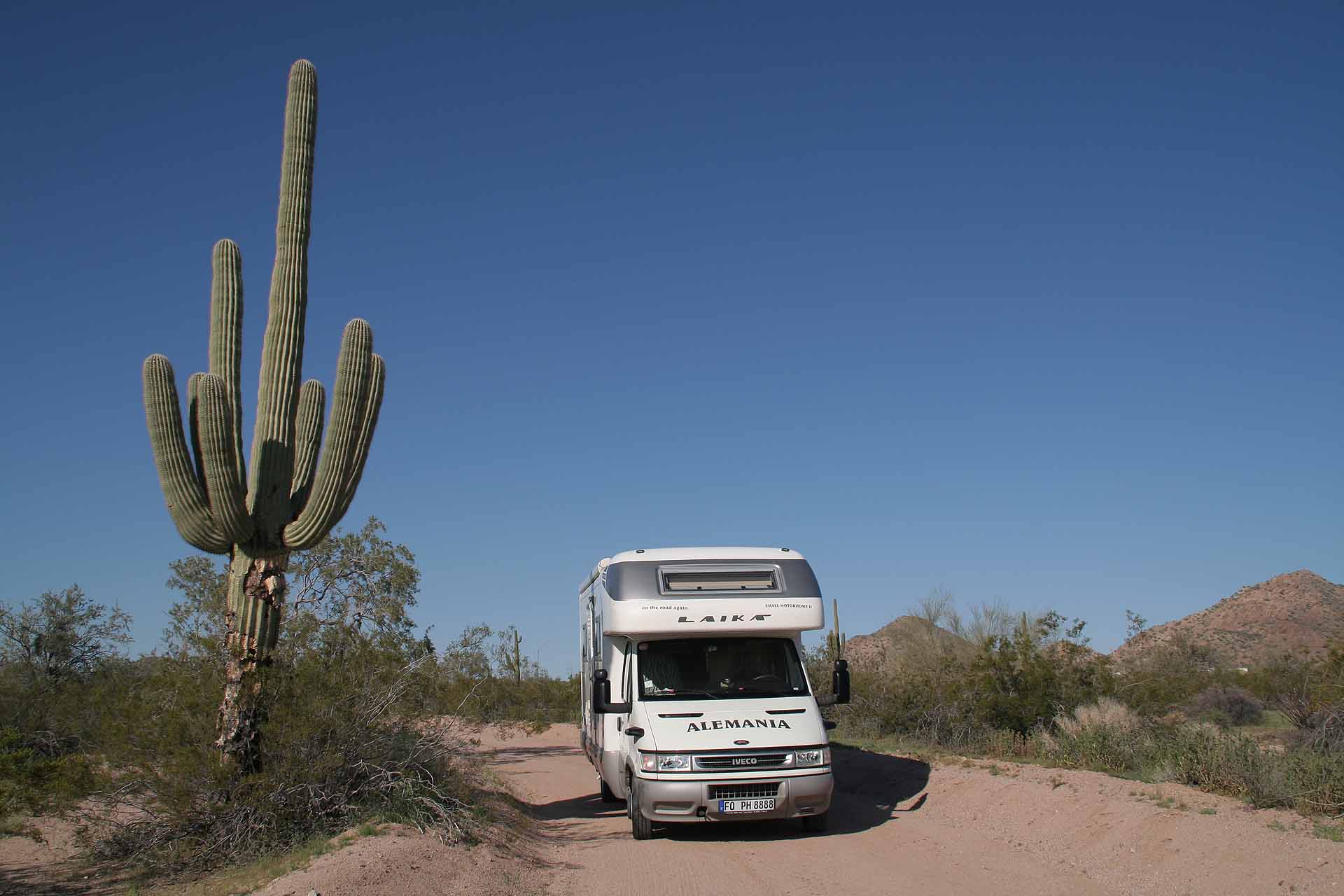 Camping im Pinal County Park, Arizona
