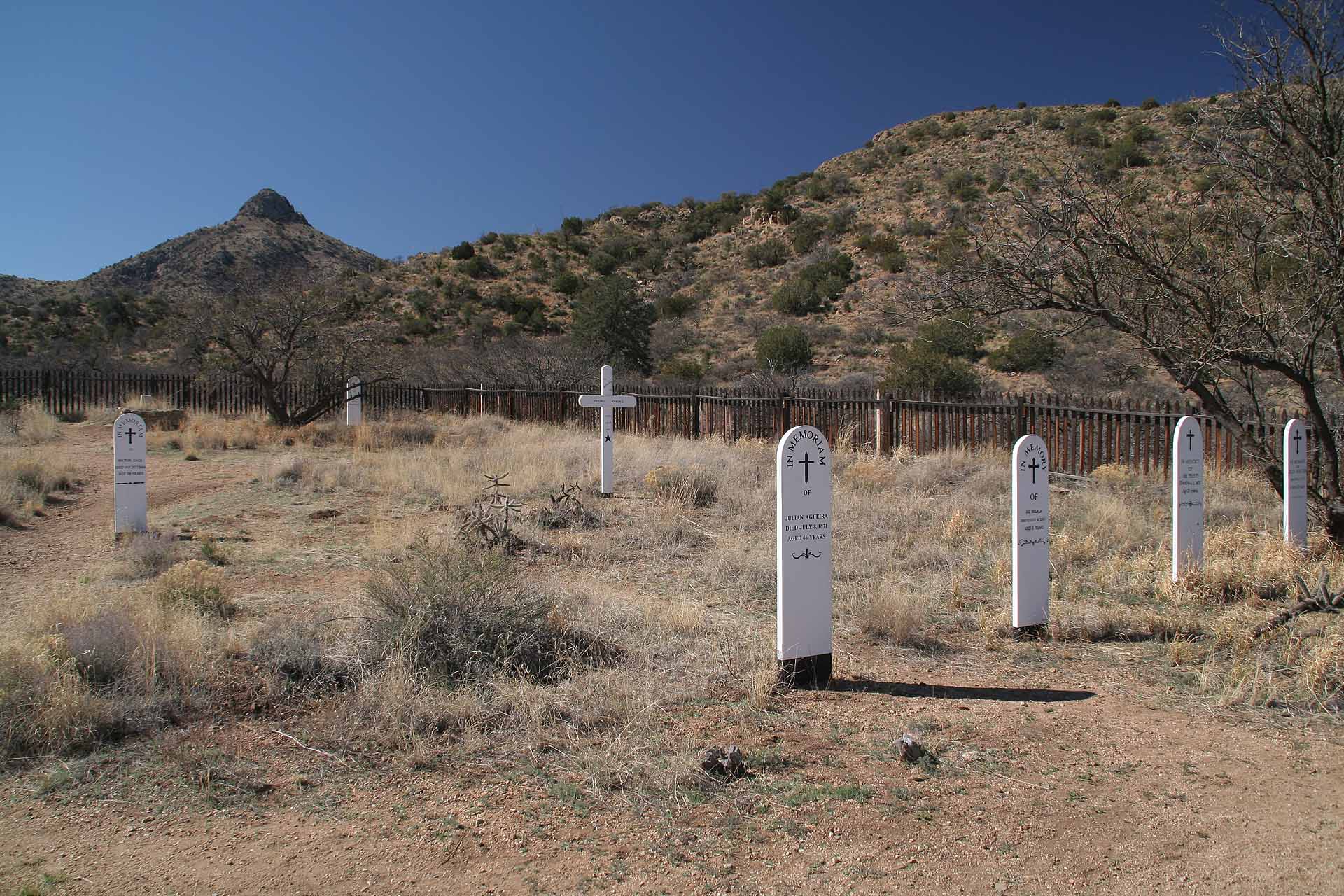 Der Apache Pass, Arizona - Fort Bowie Friedhof
