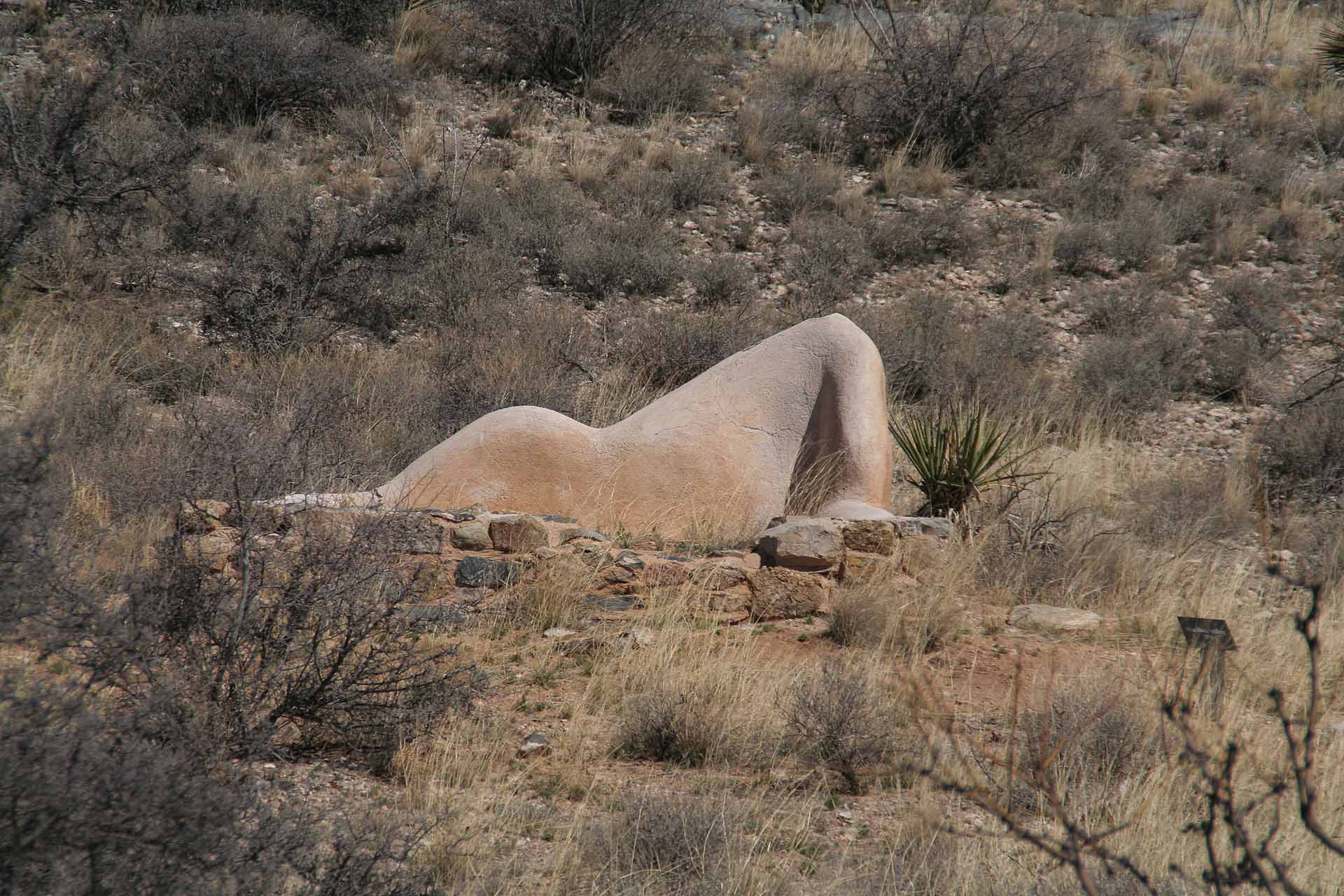 Der Apache Pass, Arizona - Fort Bowie, Adobemauern