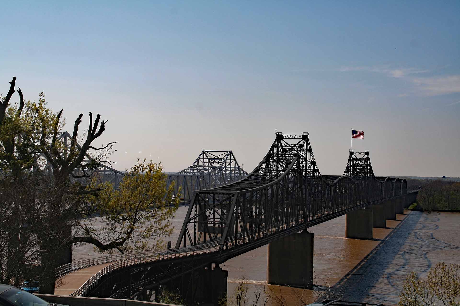 Natchez, die Brücke über den Mississippi