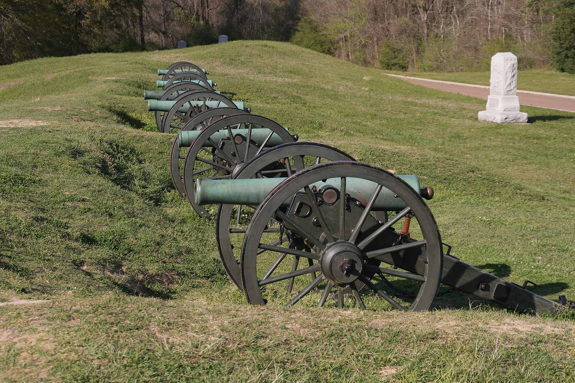 Vicksburg National Military Park - Geschützstellungen aus dem Bürgerkrieg
