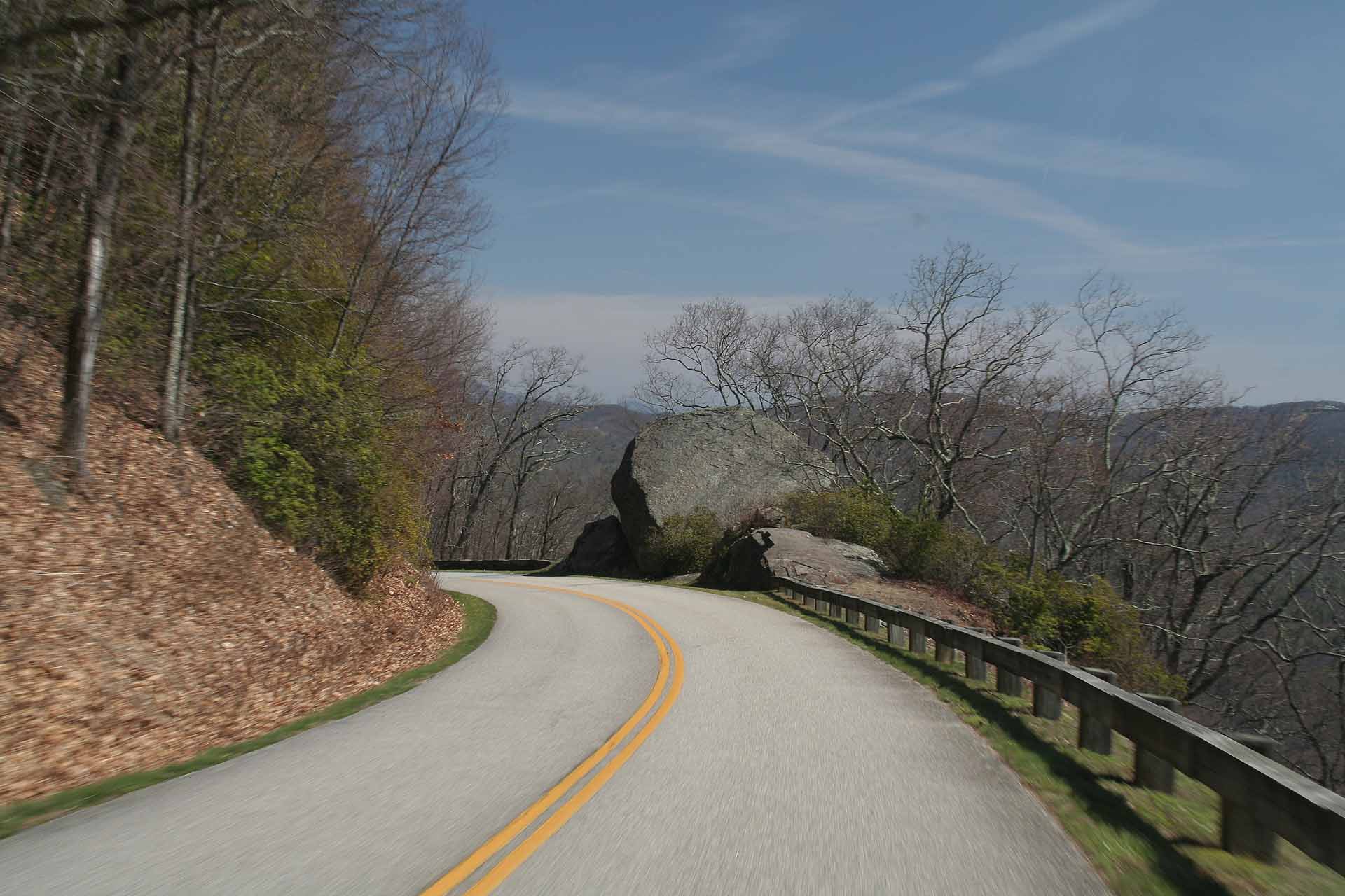 Am Blue Ridge Parkway in den Appalachen