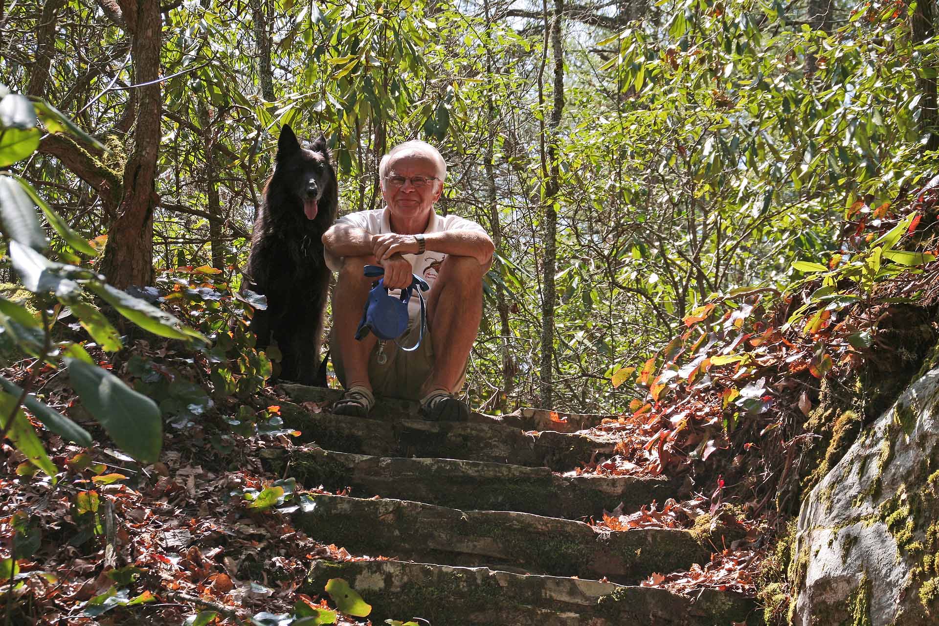Auch unserem Hund gefällt es am Blue Ridge Parkway