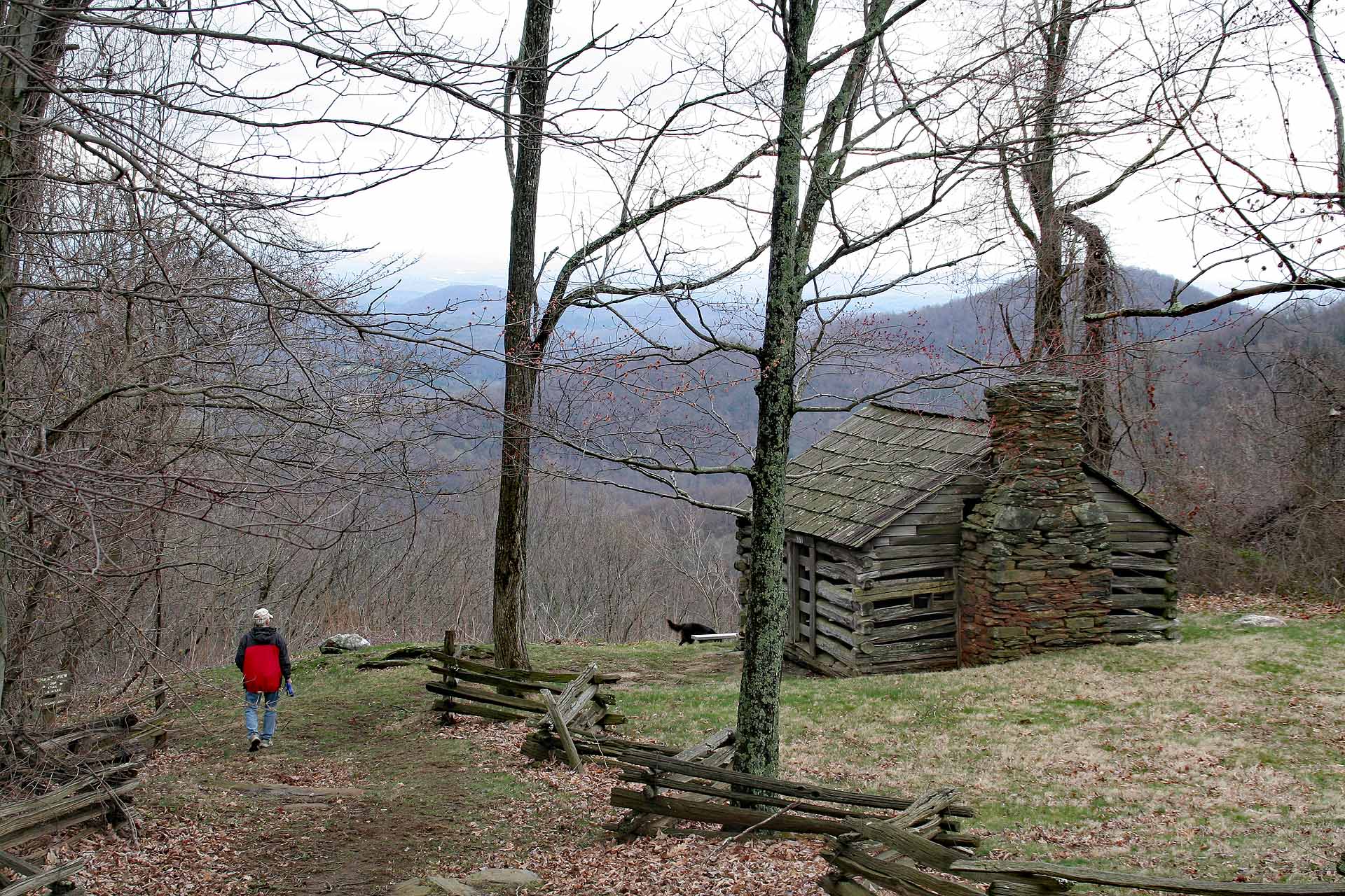 Historisches Farmhaus am Blue Ridge Parkway