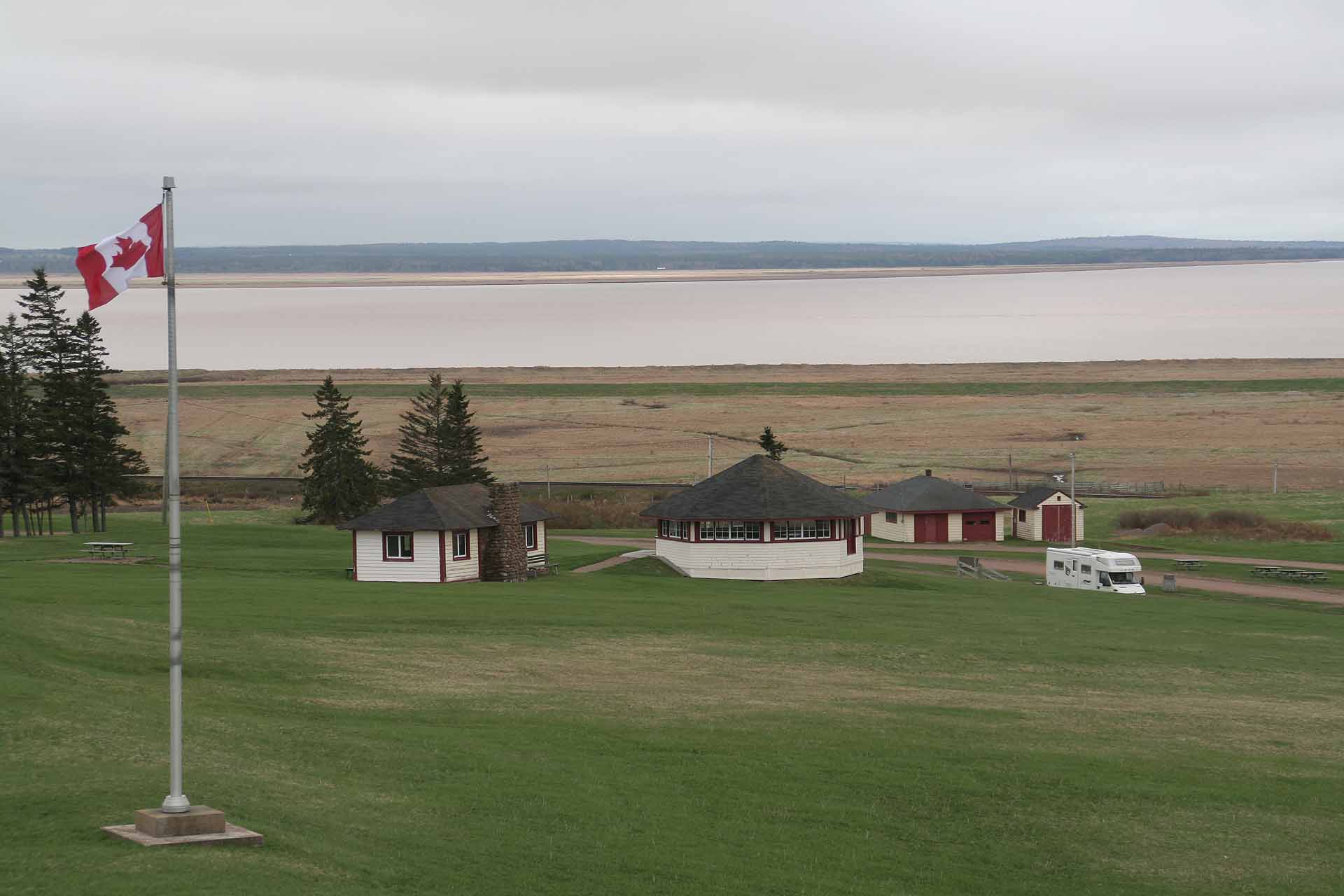 Zurück in New Brunswick - Inoffizieller Übernachtungsplatz am Fort Cumberland