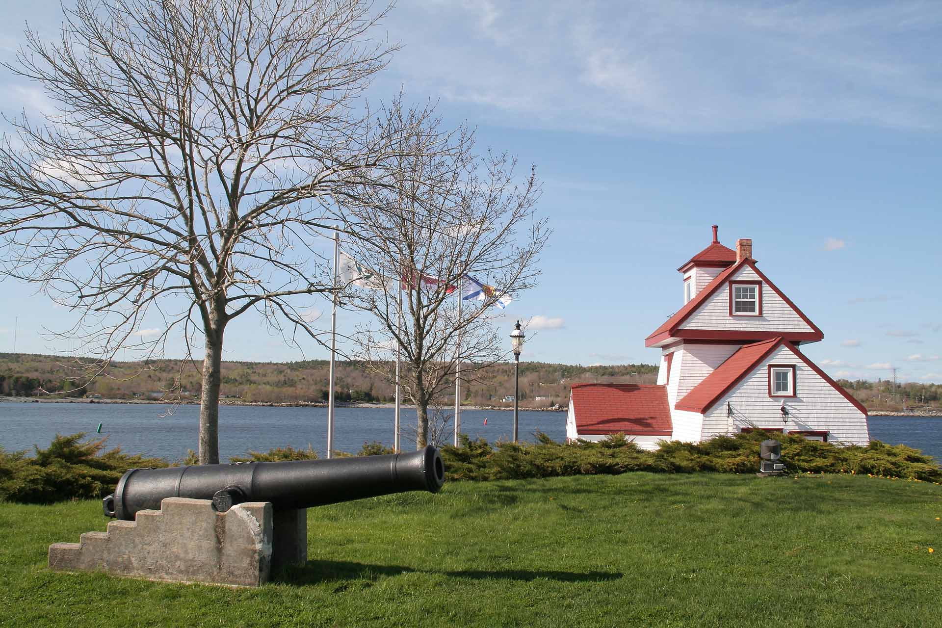 Liverpool, Nova Scotia - Das Lighthouse wr früher mal ein Fort