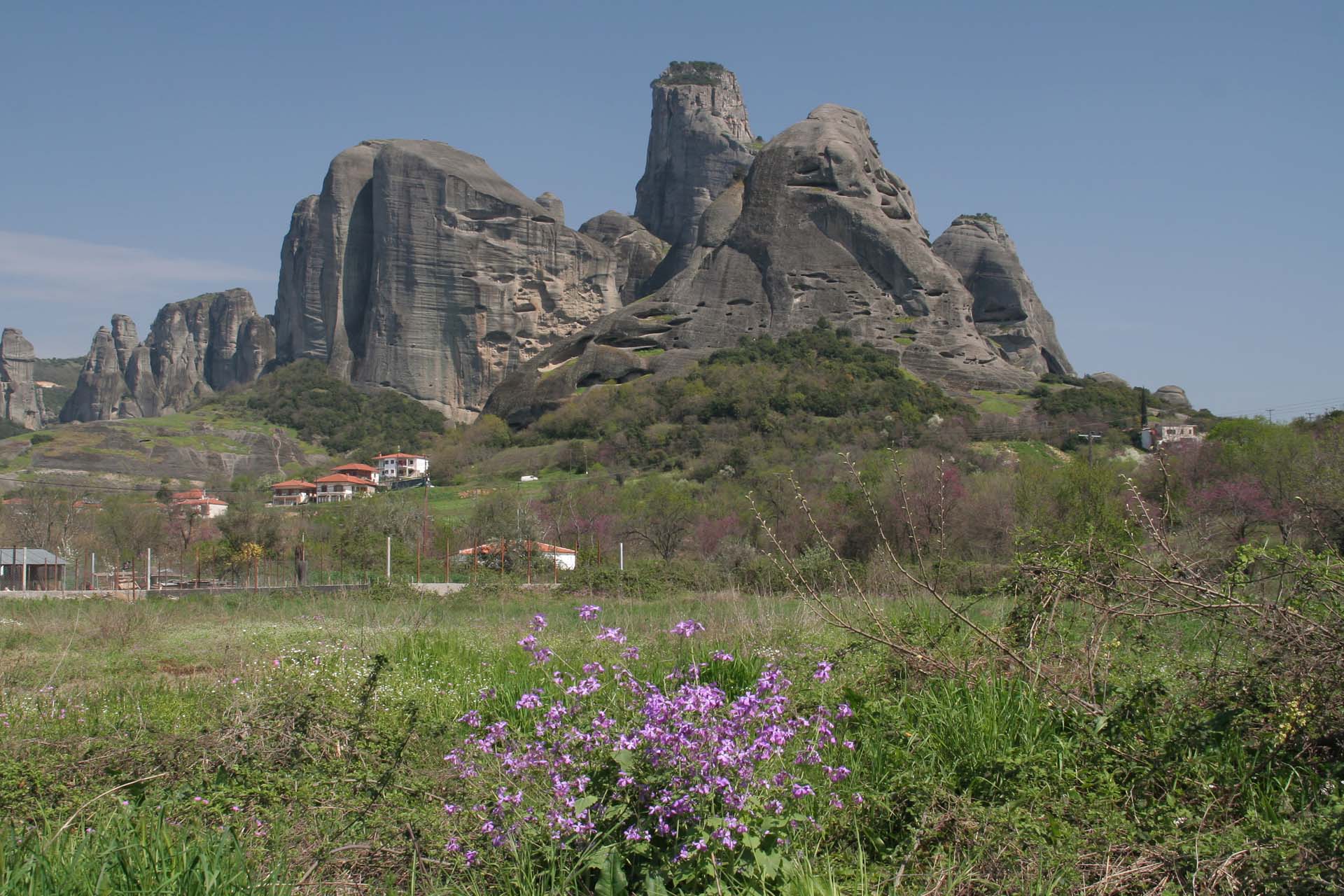 Landschaft bei Meteora