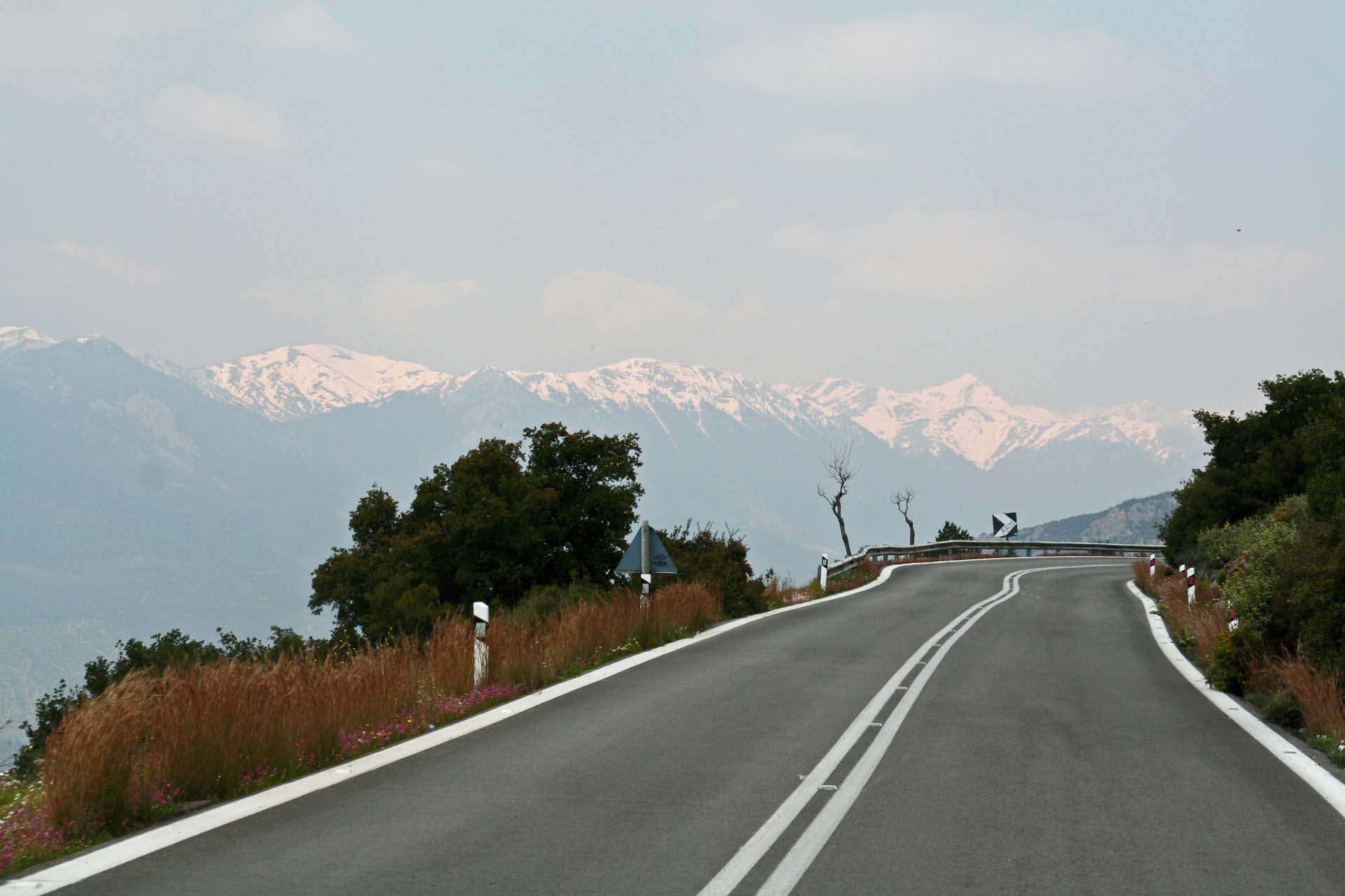 Landschaft auf dem Weg nach Delphi