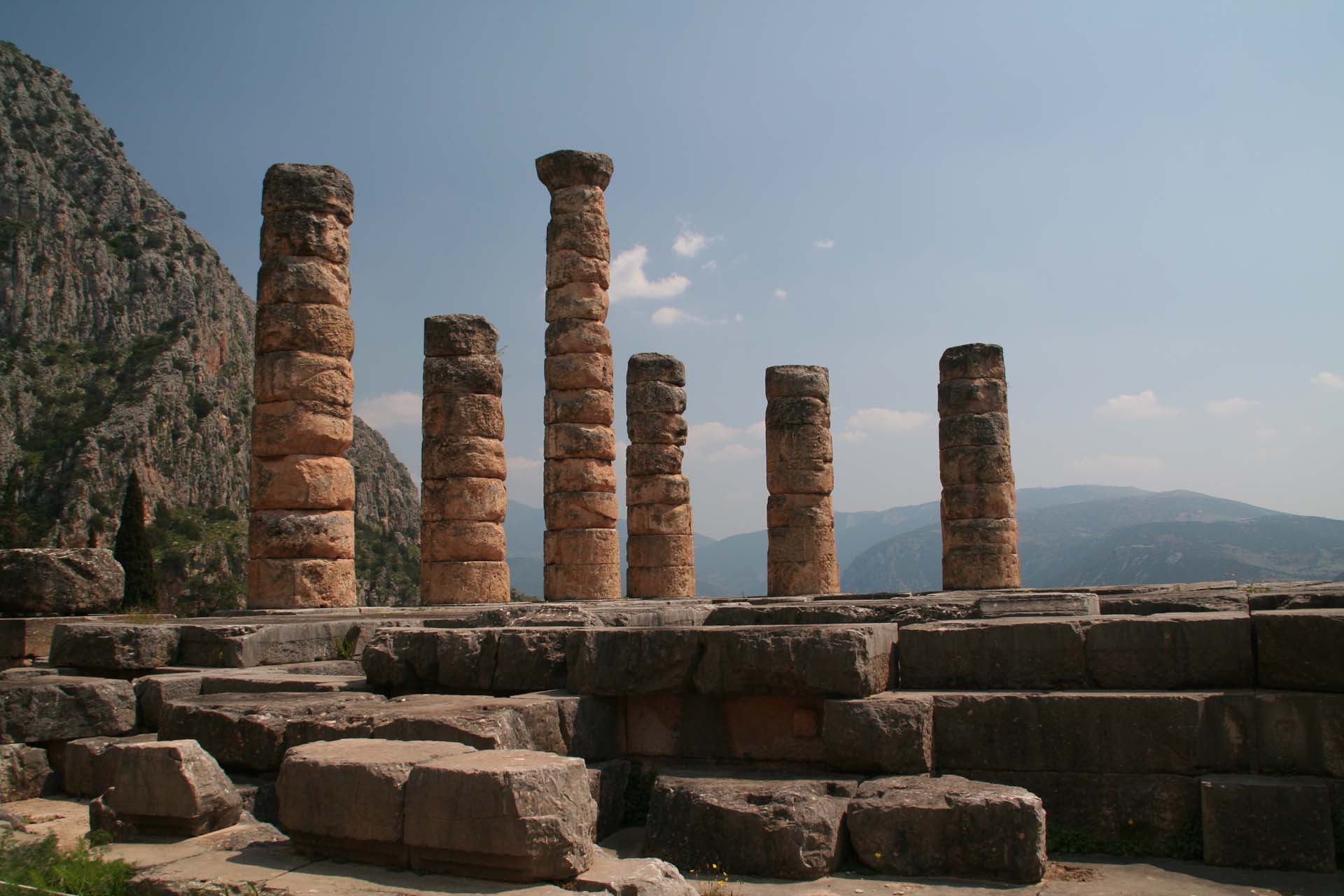 Delphi - Die Säulen sind noch immer imposant