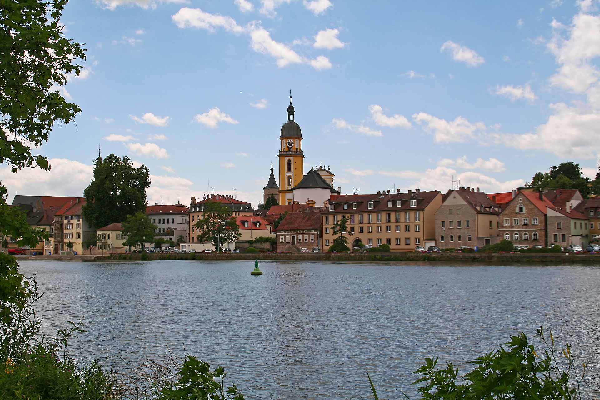 Blick auf Kitzingen am Main