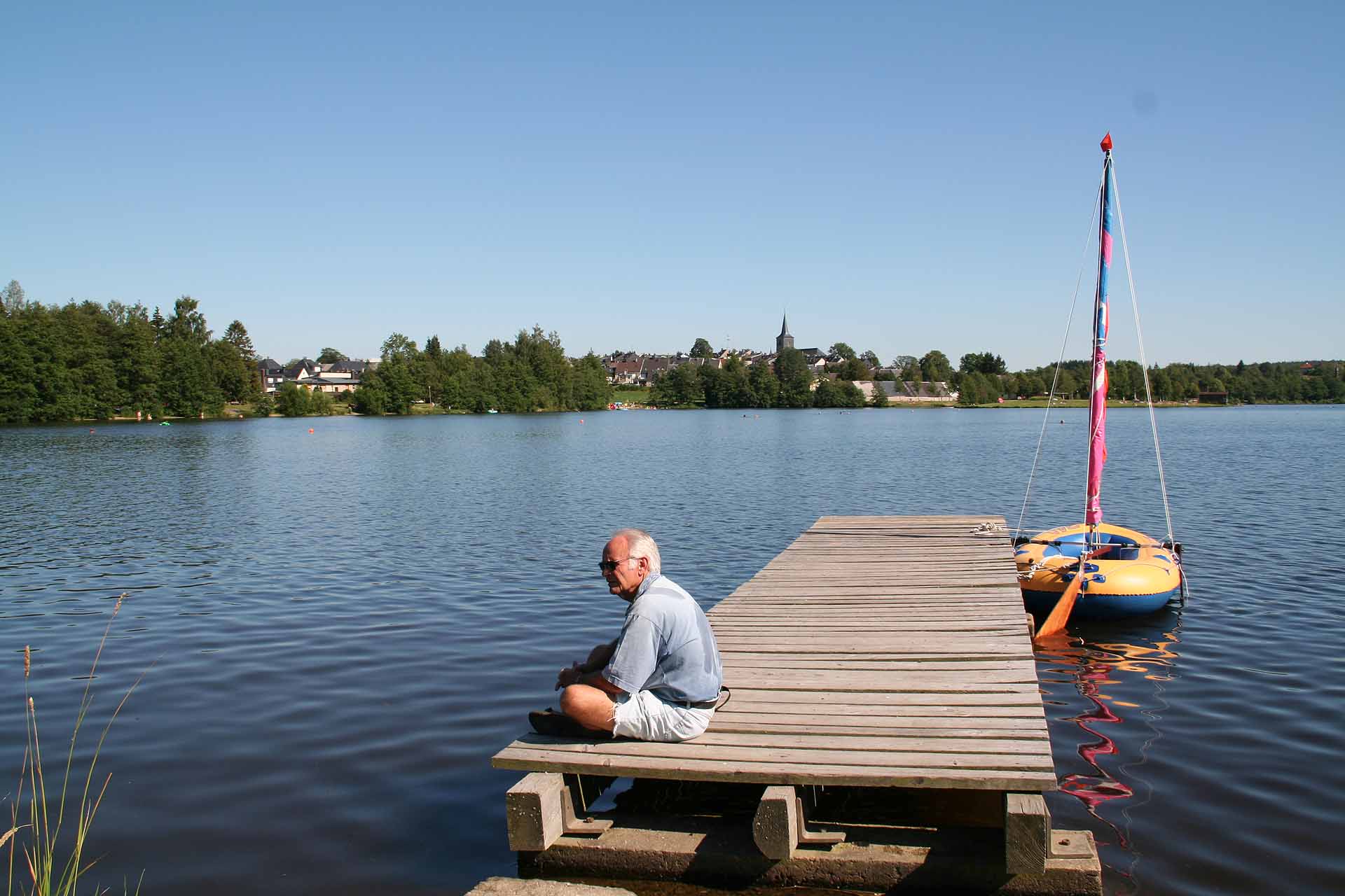 Der Weißenstädter See im Fichtelgebirge