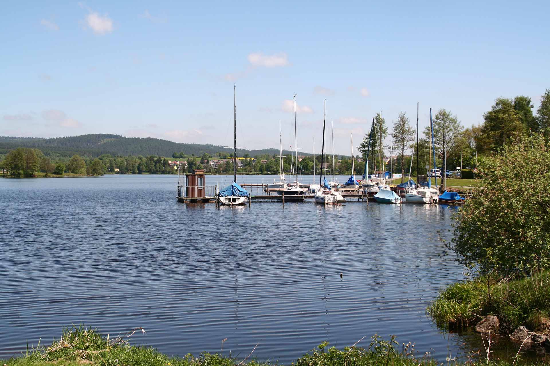 Der Weißenstädter See im Fichtelgebirge