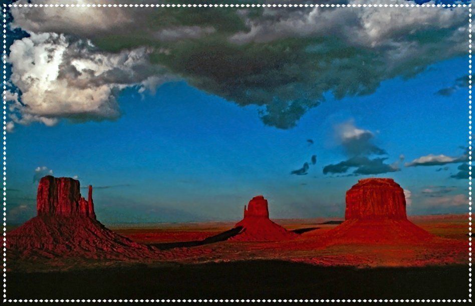 Arizona, Monument Valley im Sonnenuntergang Arizona, Monument Valley im Sonnenuntergang