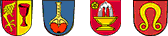 Wappen Gärtringen, Ehingen, Rohrau, Nufringen
