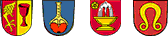 Wappen Wappen Gärtringen, Ehingen, Rohrau, Nufringen