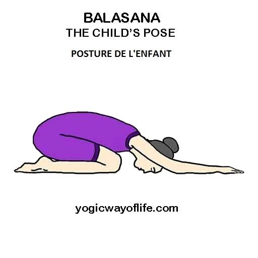 Balasana ou la posture de l'enfant