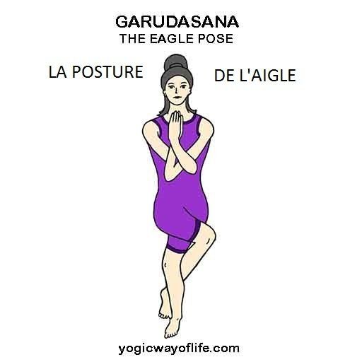 Garudasana - la posture de l'aigle - the eagle pose
